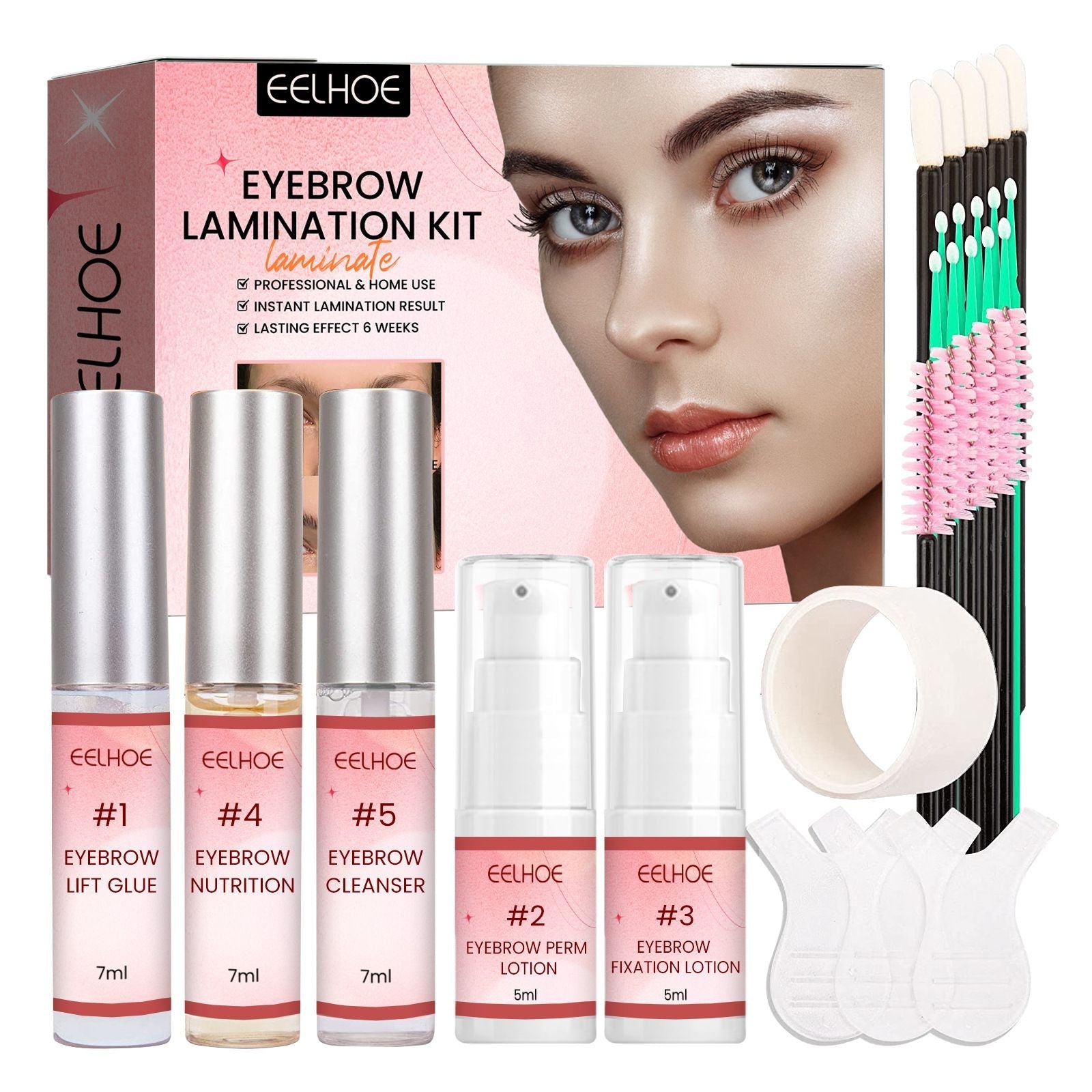 Brow Lamination Kit Eyebrow Perm Kit DIY Long Lasting Eyebrow Lifting Kit