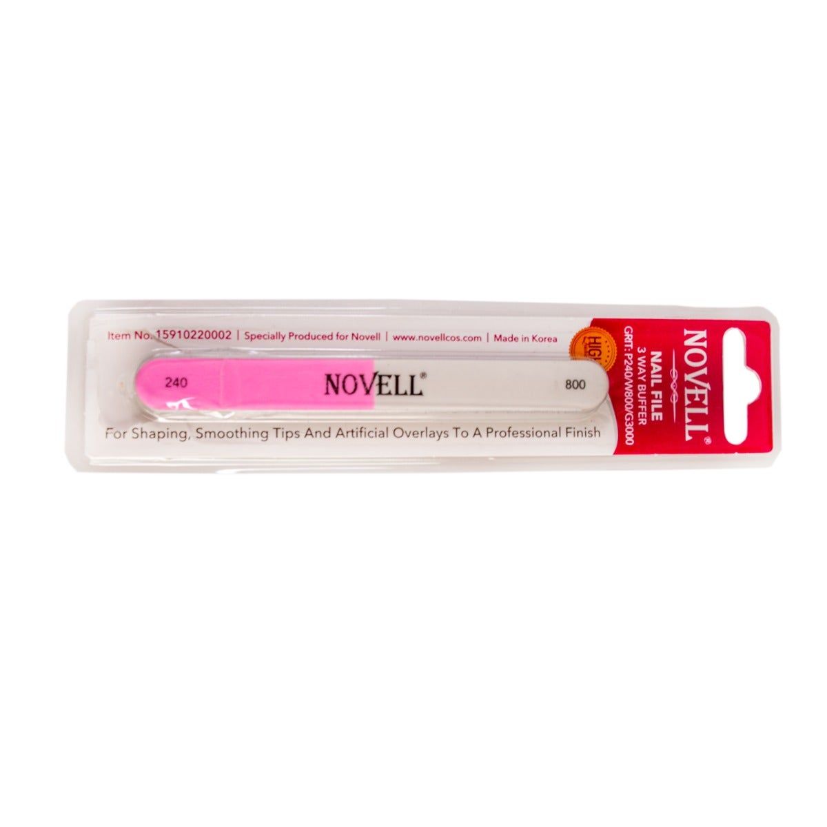 Novell 3 Way Buffer Nail File, P240/W800/G3000
