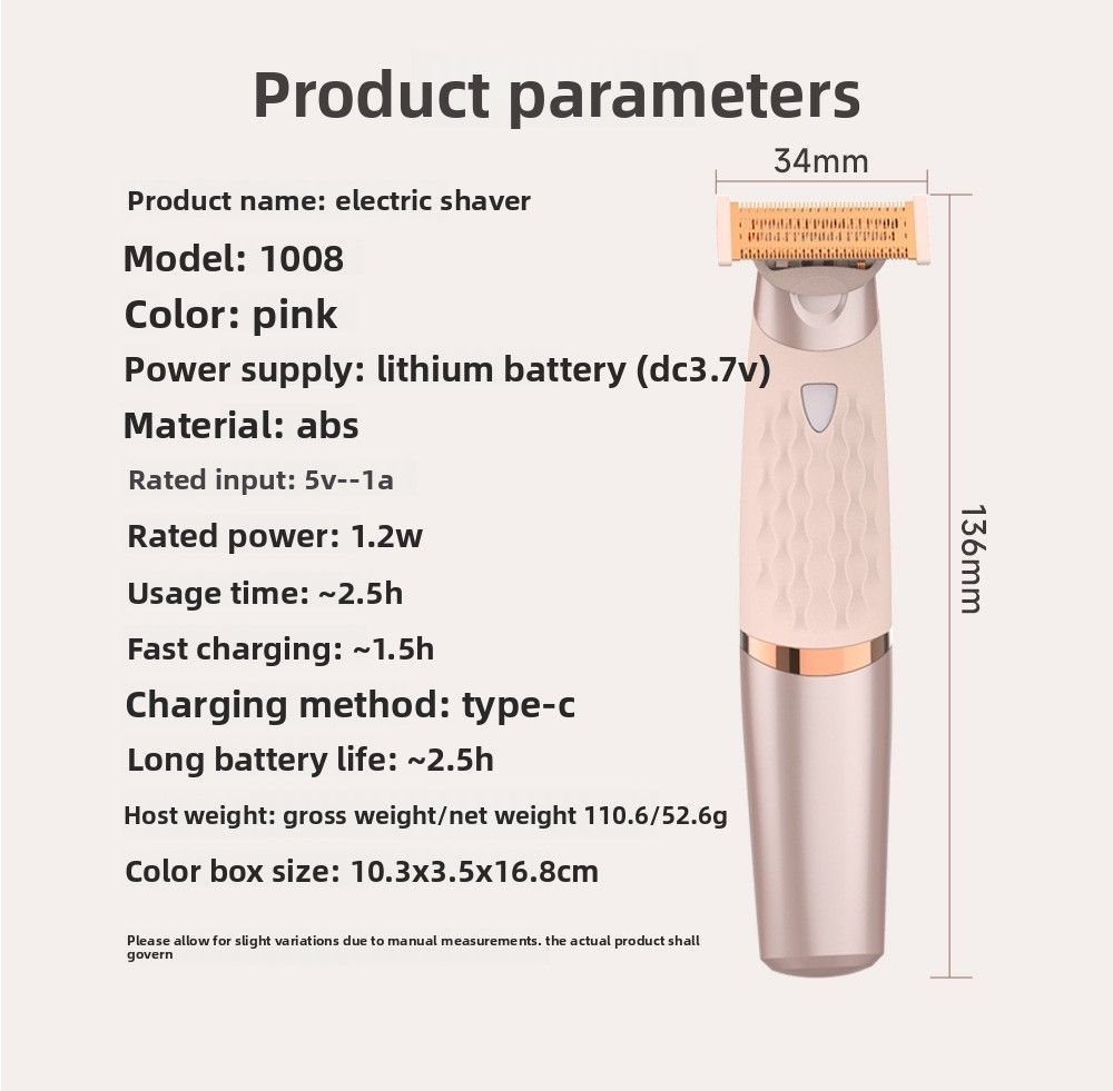 Portable USB Nose Hair Trimmer