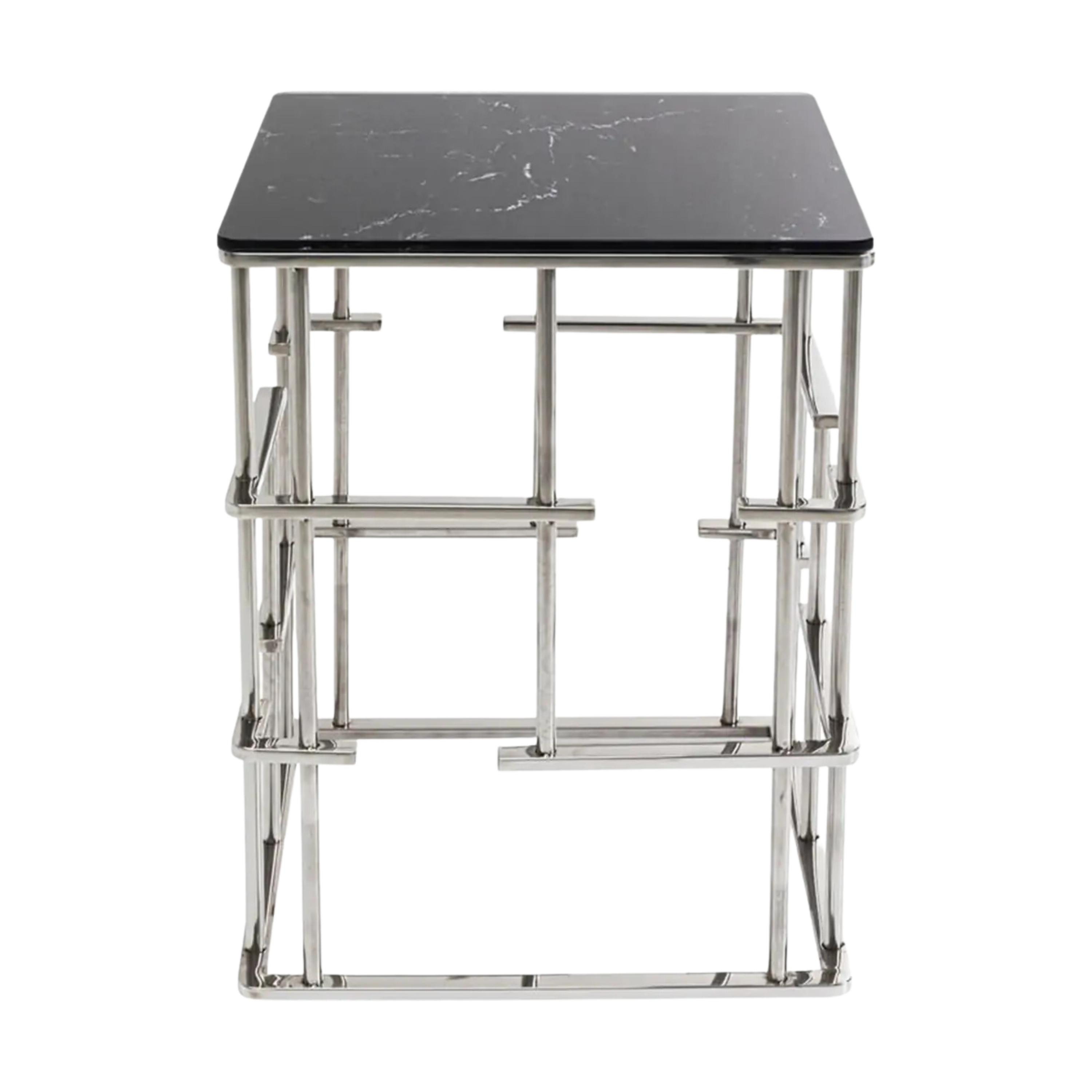 رف معدني أسود - منخفض