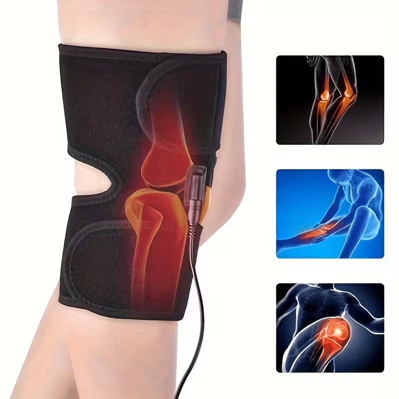 Rechargeable Knee Massager with Heat and Vibration - Portable Heating Pad - in Muscat, Oman