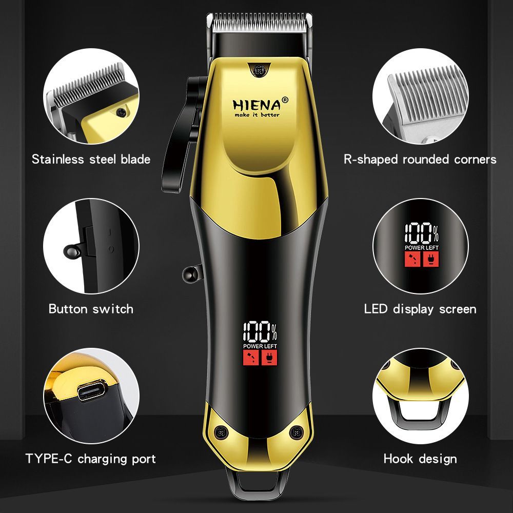 Professional Electric Hair Clipper Kit with Guide Combs