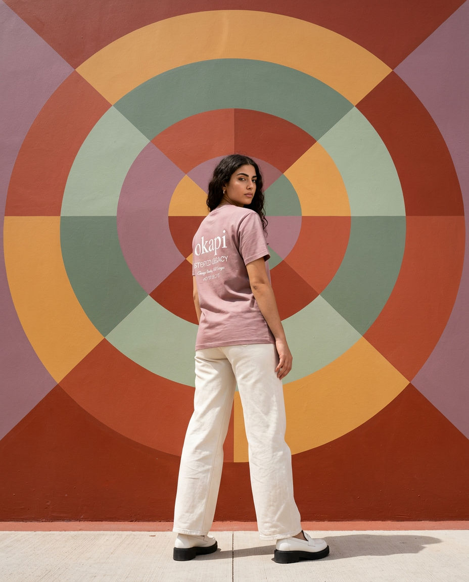 Okapi Pink Striped Legacy T-Shirt