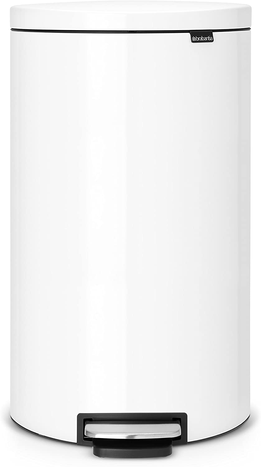 MC PEDALBIN-40L FLATBACK WHITE