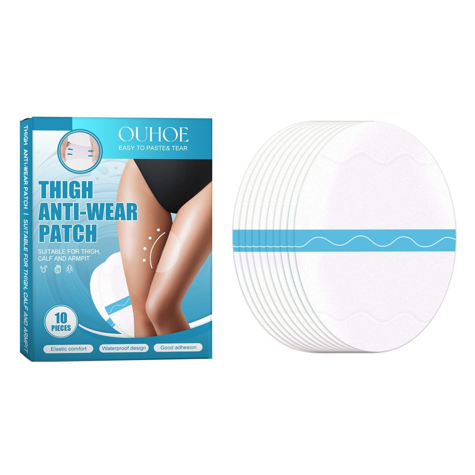 Anti-Friction Sticker, Breathable Skin Protector, Long-lasting, Invisible, Comfortable ,10pieces