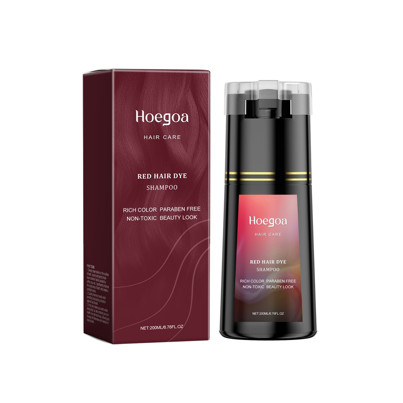 Bright Lasting Color Shampoo, Nourishing Hair Care, Trendy Hair Dye Solution ,200ml
