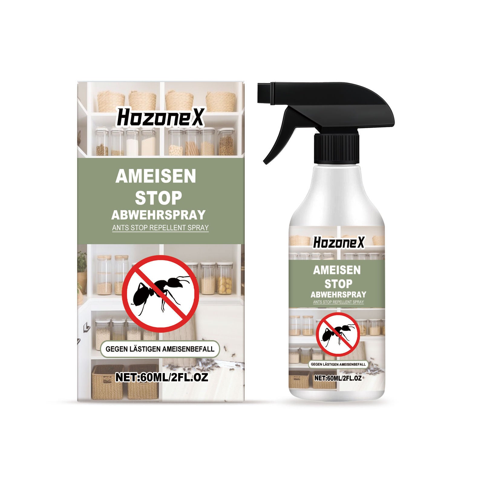 Ant Repellent Spray, Household Cleaning, Eco-Friendly, Pest Control, Safe & Effective ,60ml