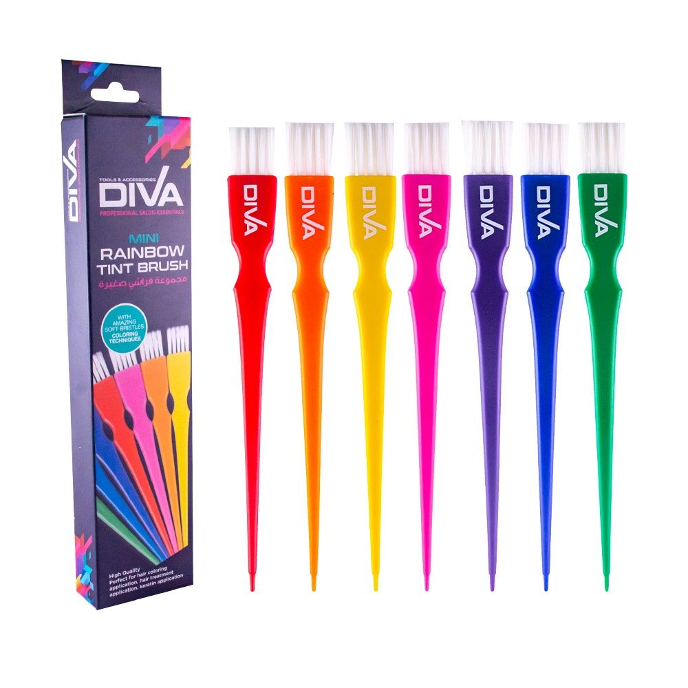 Diva Mini Rainbow Tint Brush, 1X7 Asstd Color