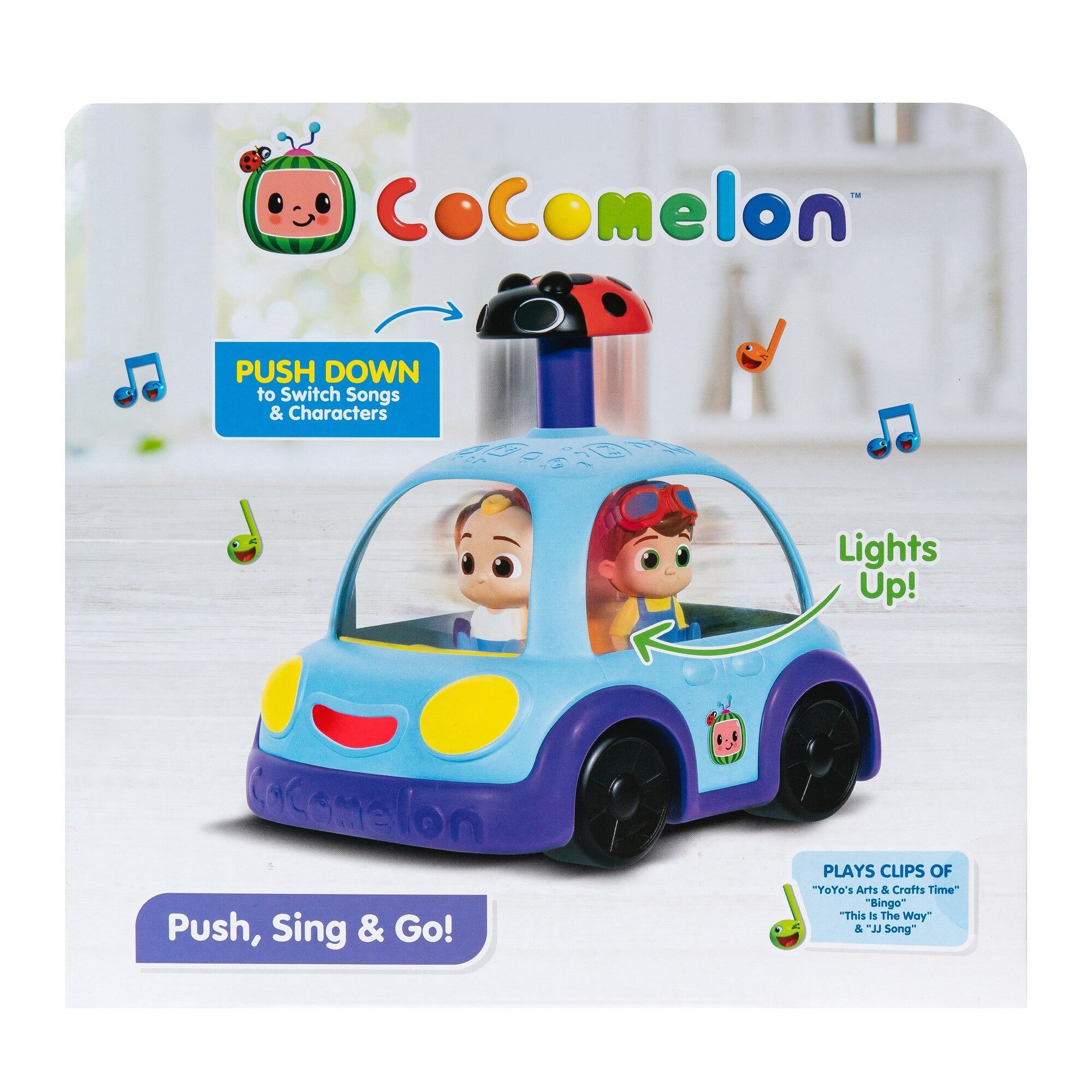 CoComelon Push 'N Sing Family Car – JJ, TomTom, YoYo & Bingo