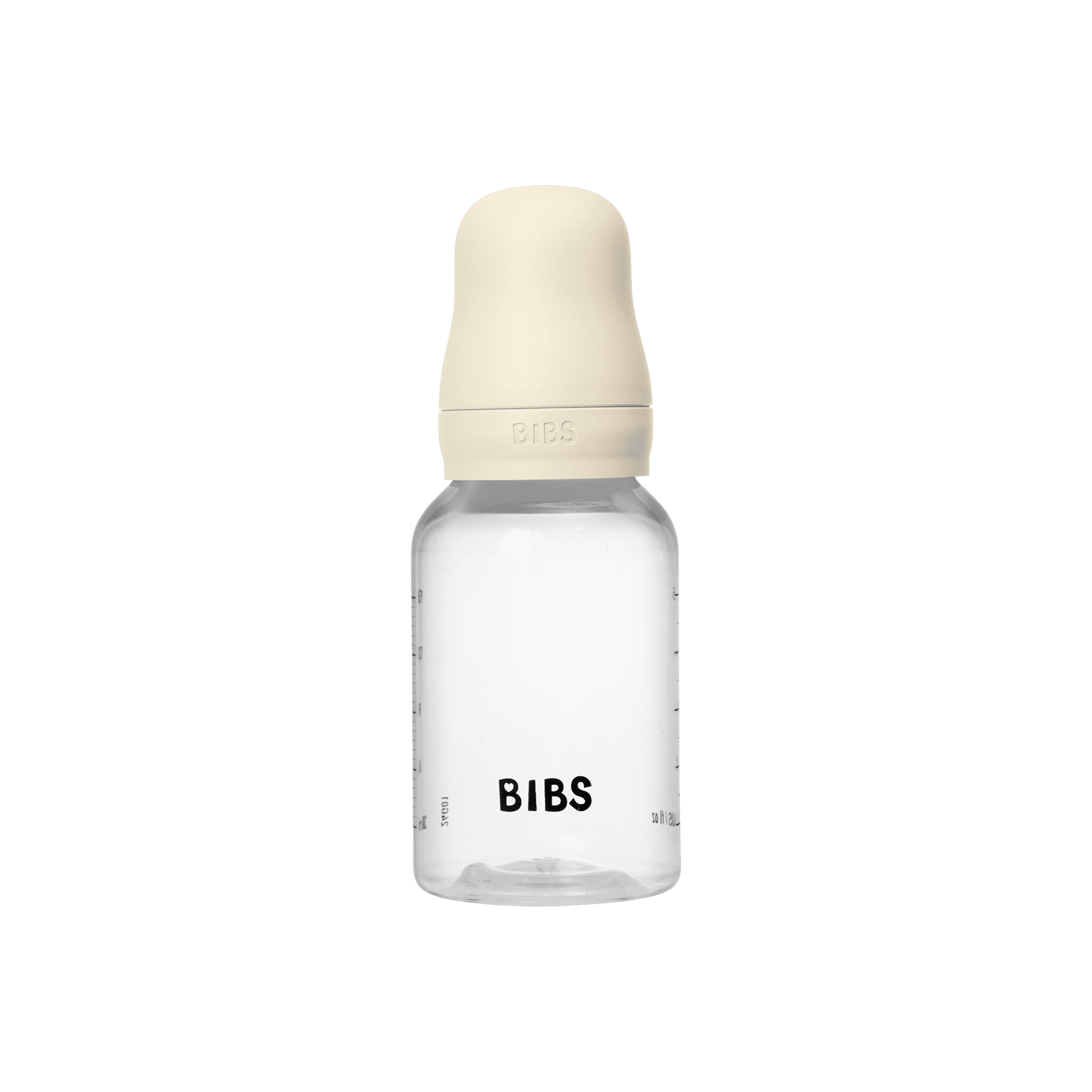 BIBS Baby Bottle with Round Latex Nipple – 150 ml Slow Flow | Ivory