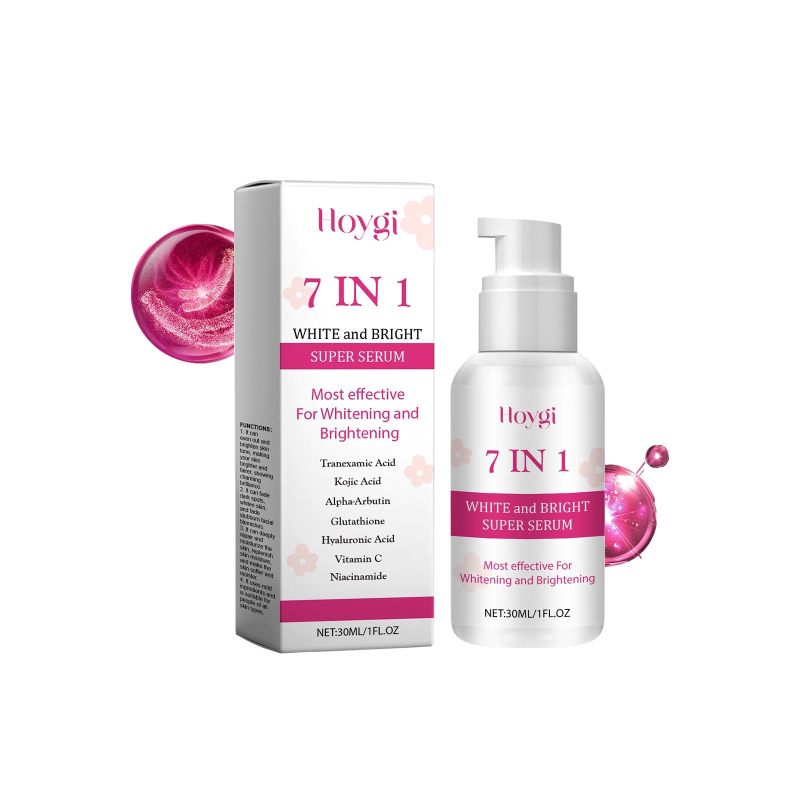 7-in-1 Skin Care Serum Brightening, Moisturizing, Anti-Aging, Glow ,30ml