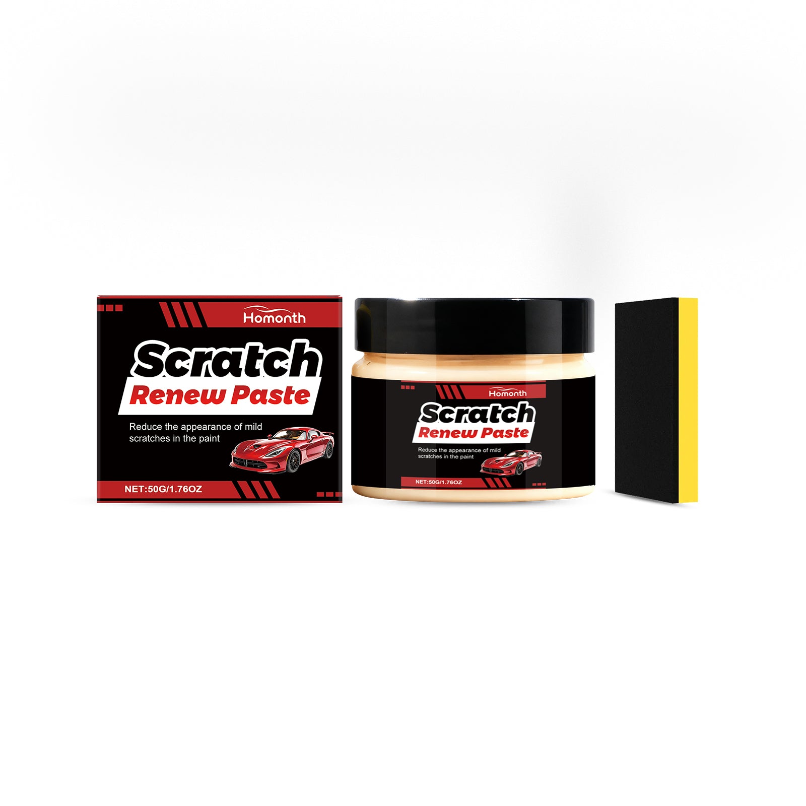 Car Scratch Care Cream, Car Care Essential for Flawless Paint, Scratch Repair ,1set