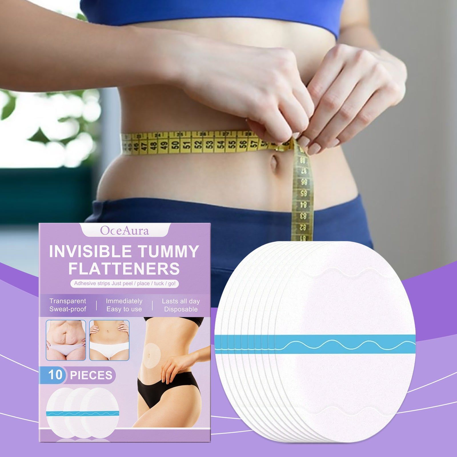 Body Care Patch, Firming Skin, Natural Line Enhancer, Refreshing & Nourishing ,10 pieces