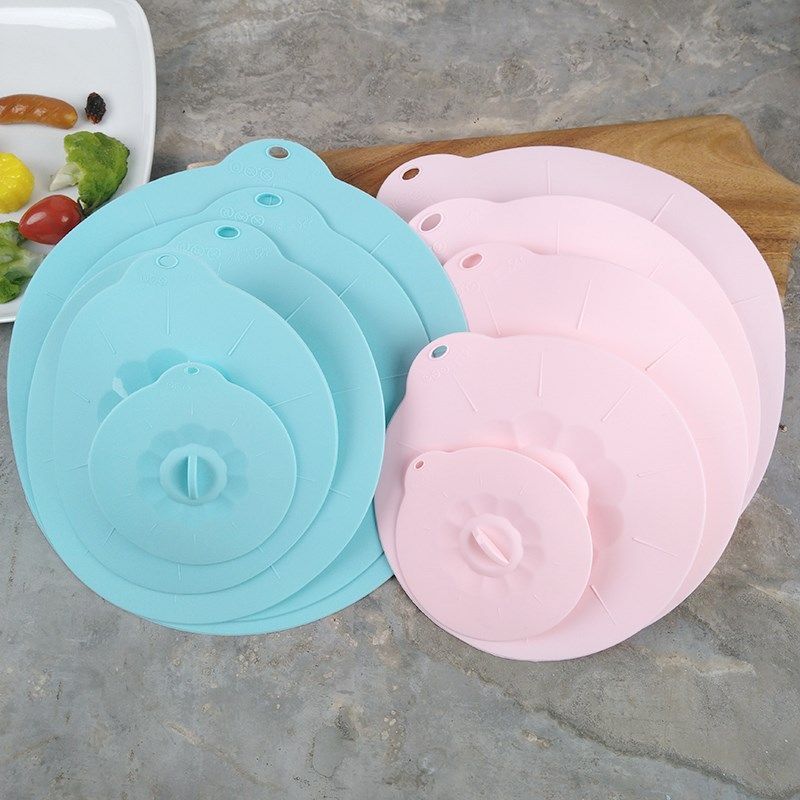 5pcs Silicone Bowl Lids Set Reusable Silicone Food Cap Fruit Fresh-keeping Cover
