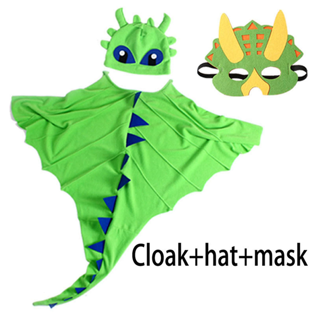 Children Dinosaur Cape Halloween Cosplay Costume Set Kids Christmas Outfits