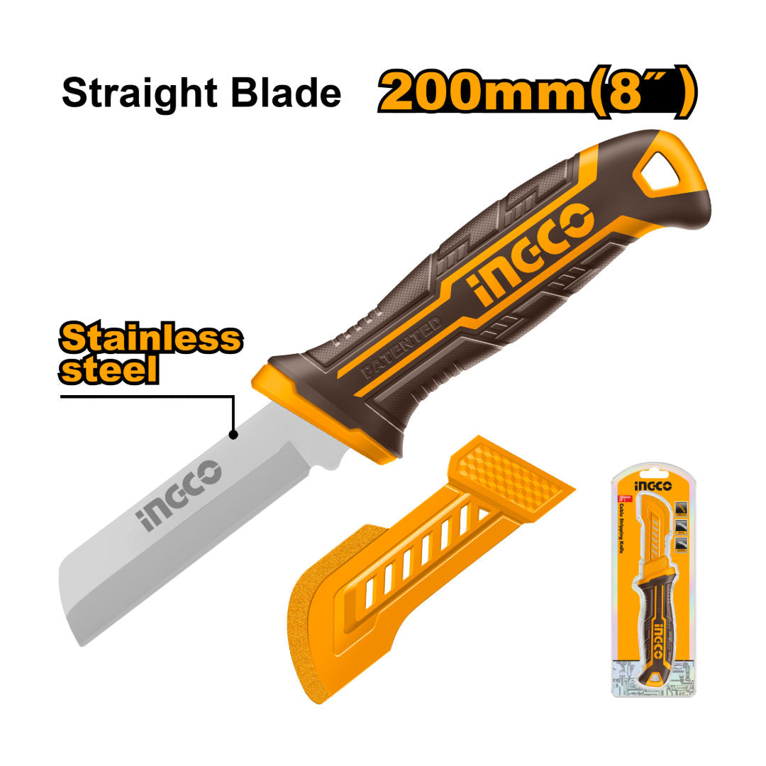 INGCO Cable Stripping Knife, 200Mm