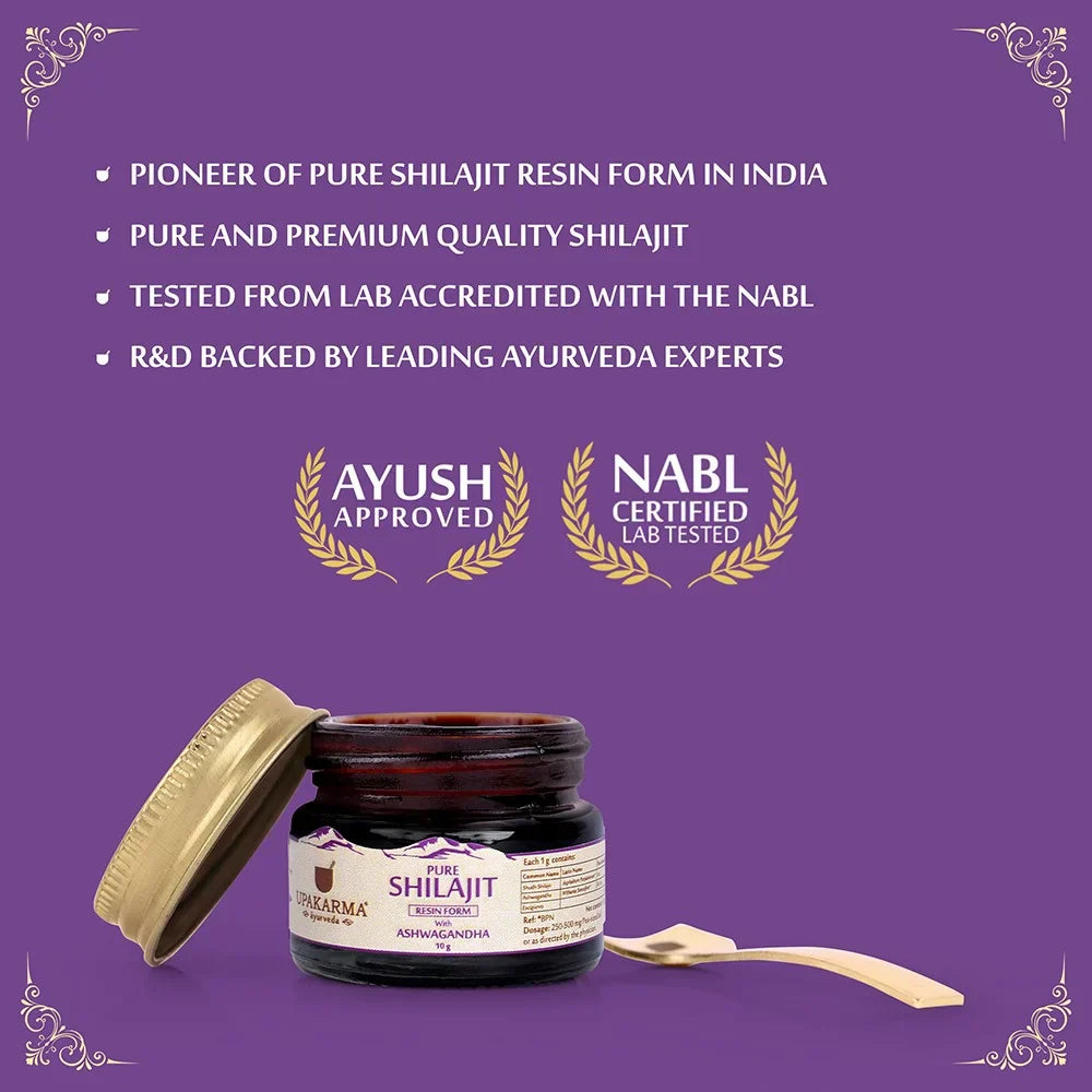 UPAKARMA Shilajit with Ashwagandha Resin 10g