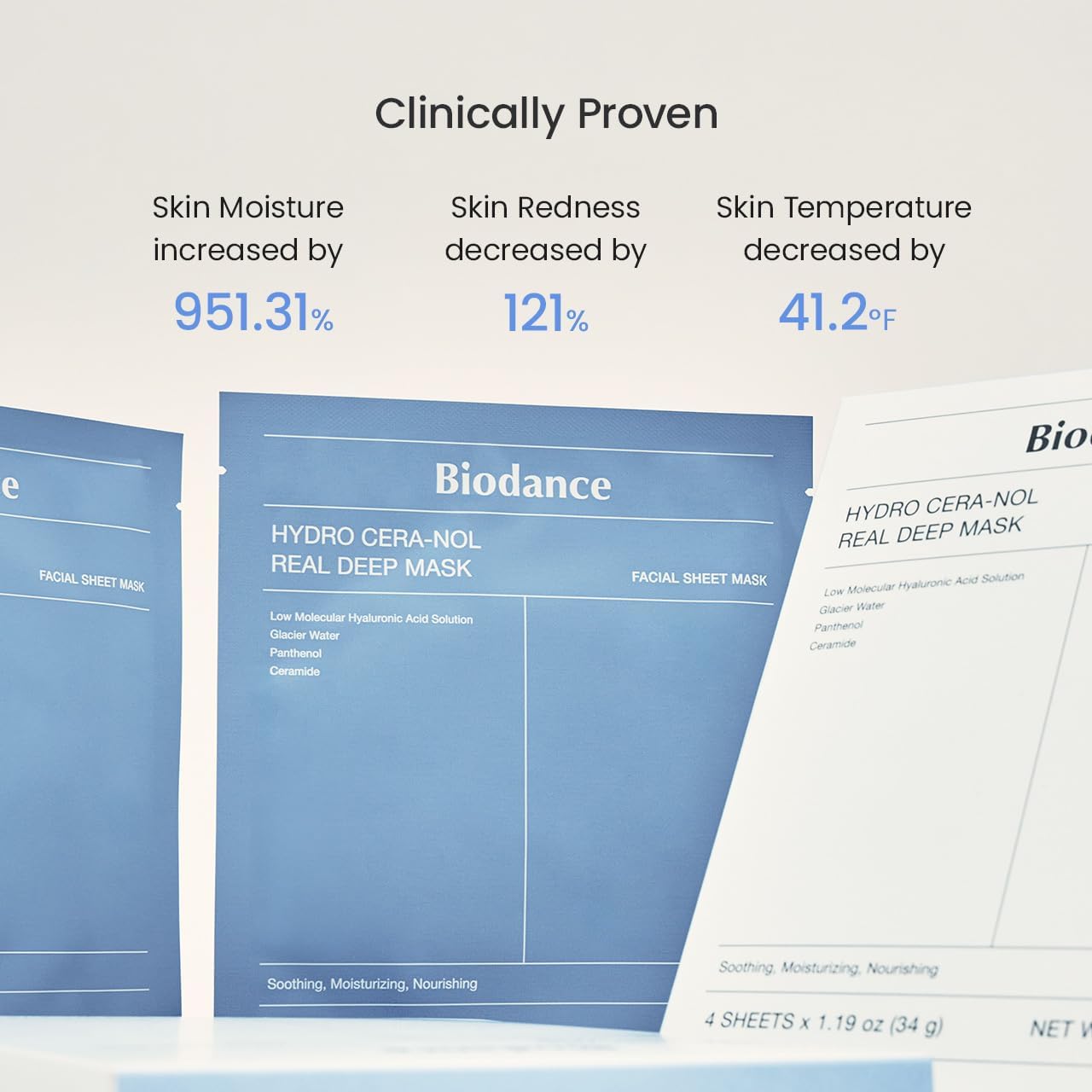 Biodance Hydro Cera-nol Real Deep Mask 1Box (34g*4ea)_KR