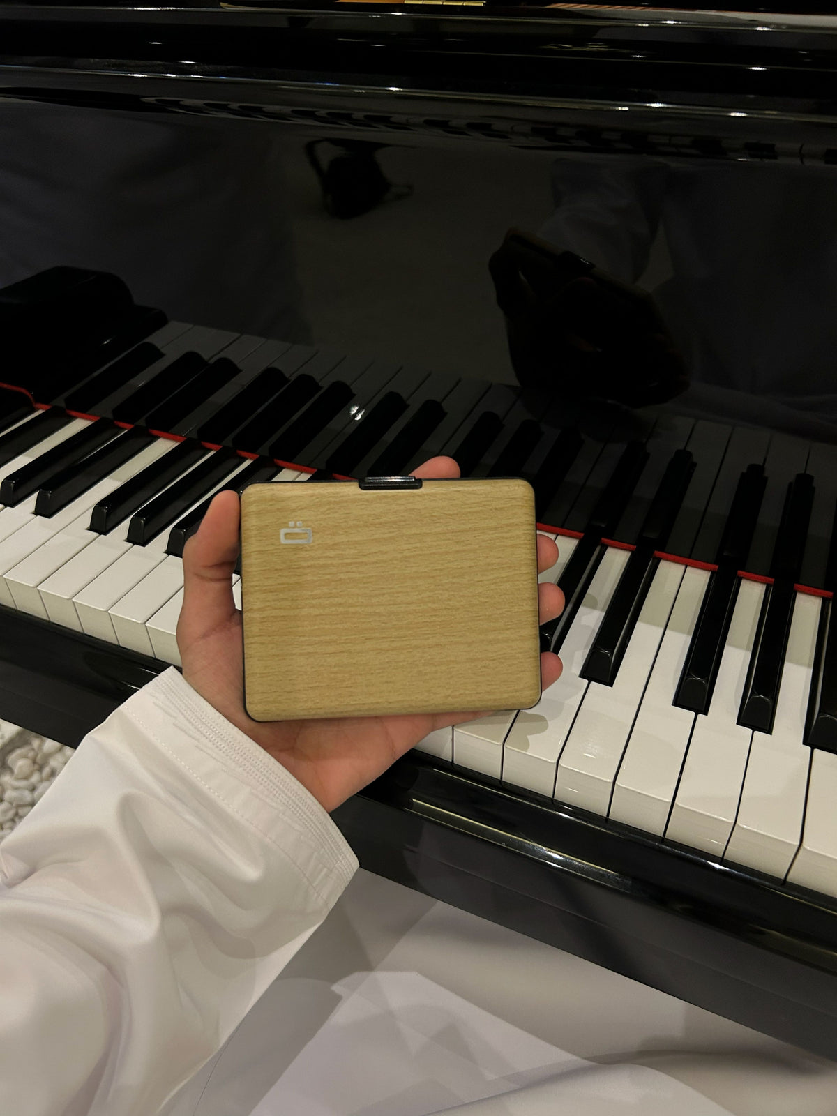 Ogon Aluminum Wallet Large Case V1, Bamboo