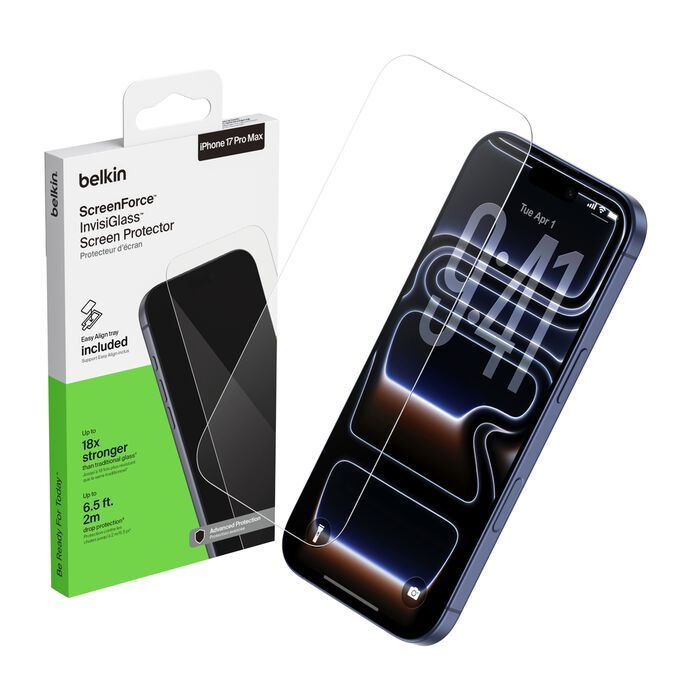 Belkin InvisiGlass Screen Protector for iPhone 17 Series