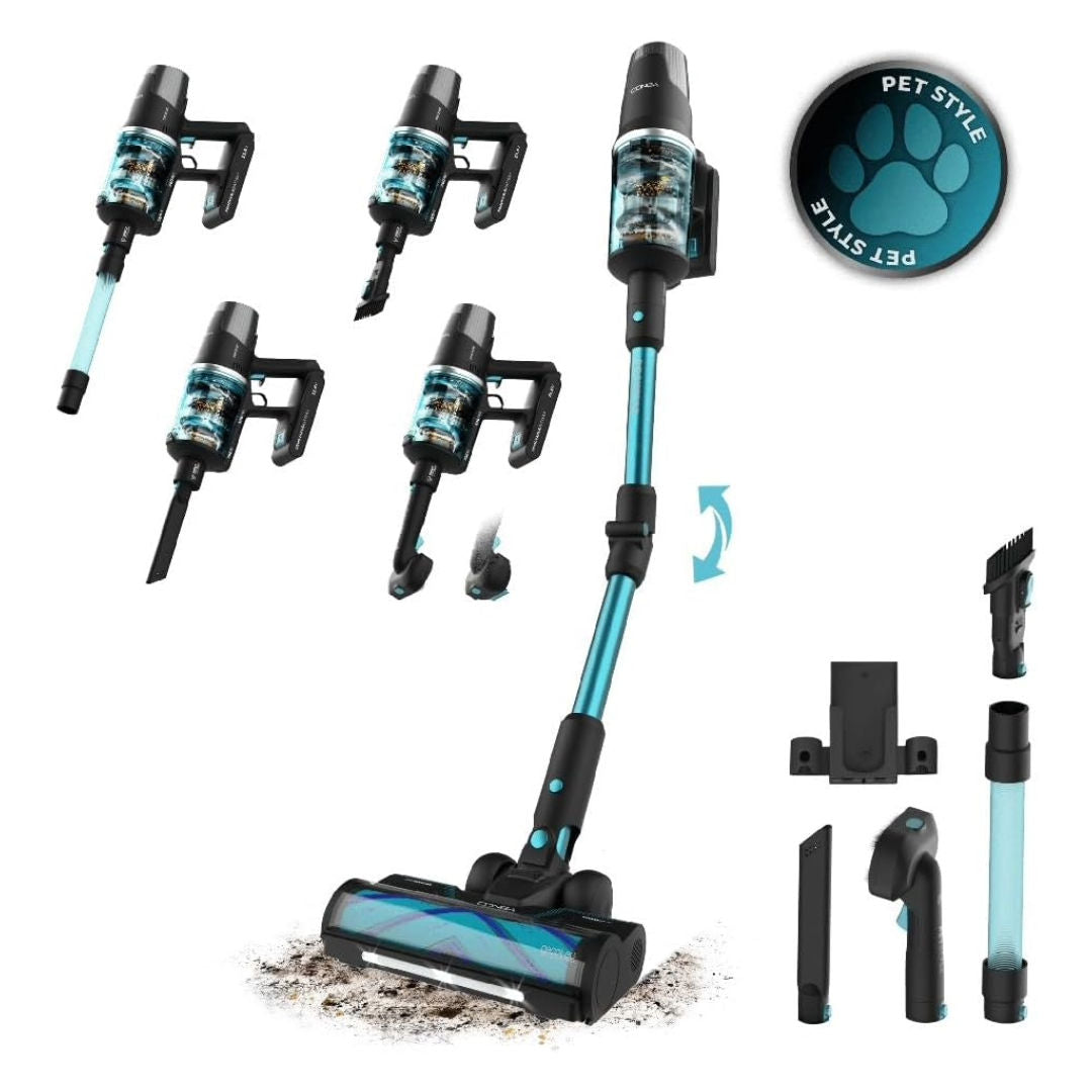 Cecotec 115938 RX50 Pet Flex Upright Vacuum Cleaner, Blue/Black