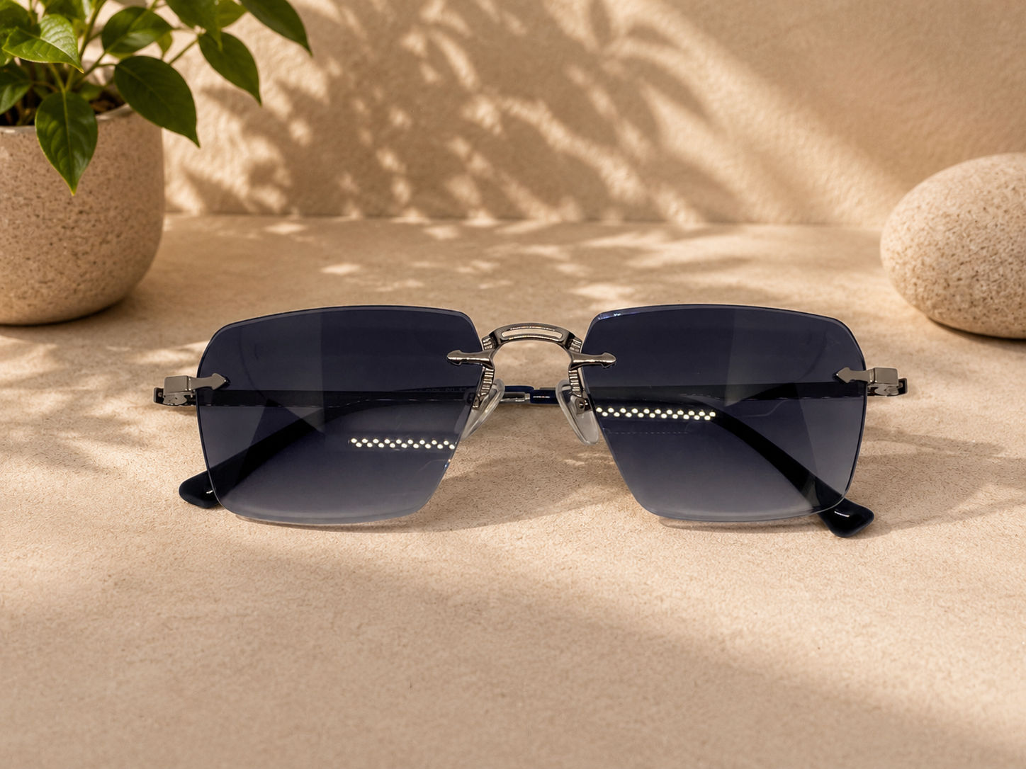 Lensbird Frameless Unisex Sunglass, 10825C2