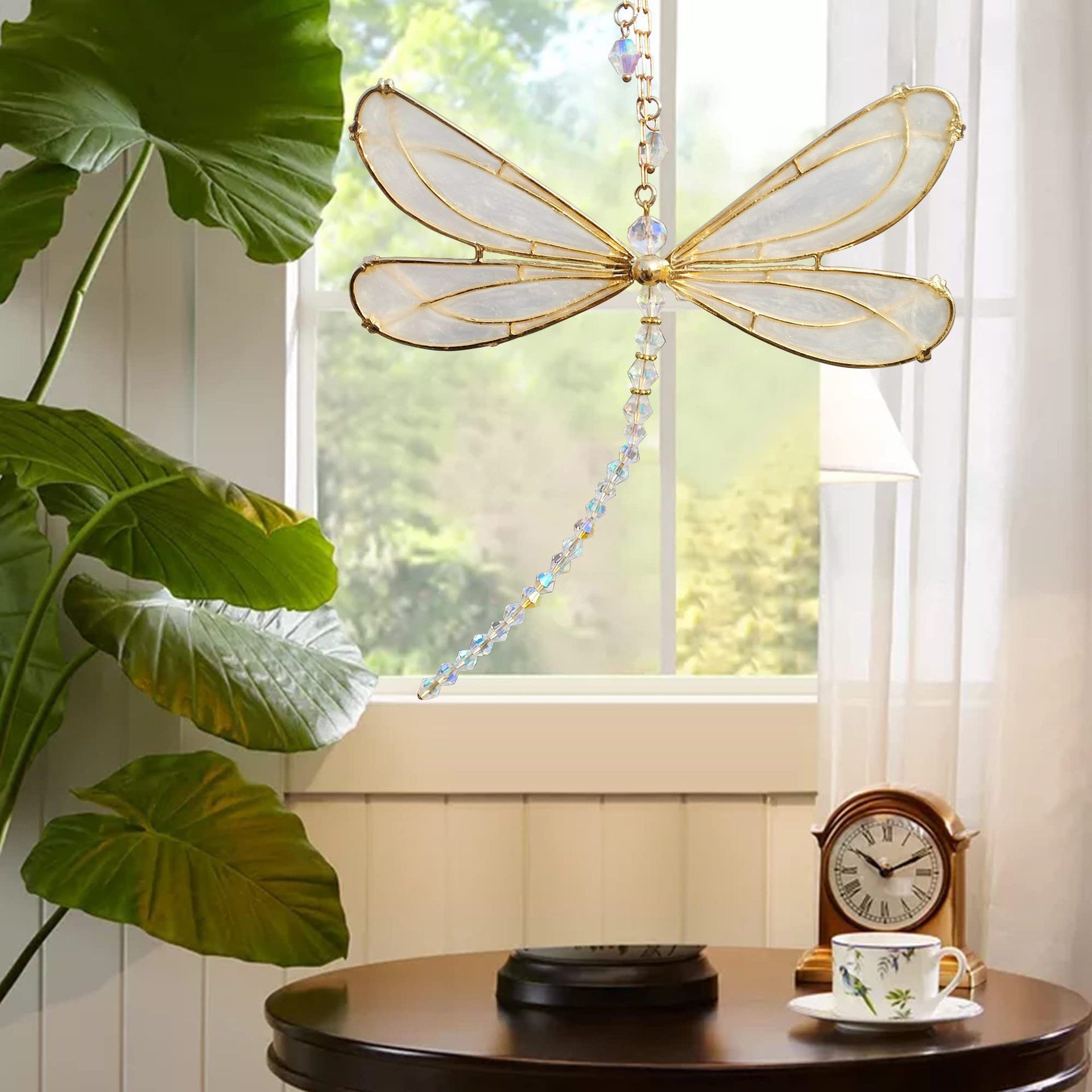 Dragonfly Suncatcher Crystals Sun Catcher Hanging Charm Window Decoration