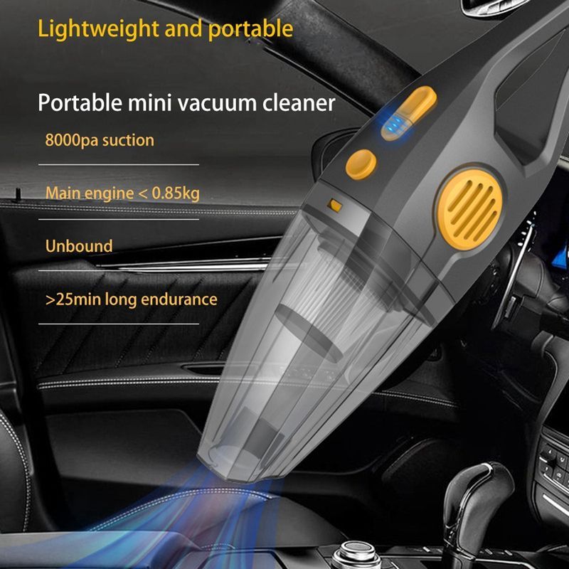 Car Vacuum Hand Cordless Rechargeable Vacuum High Power Portable Vacuum Cleaner