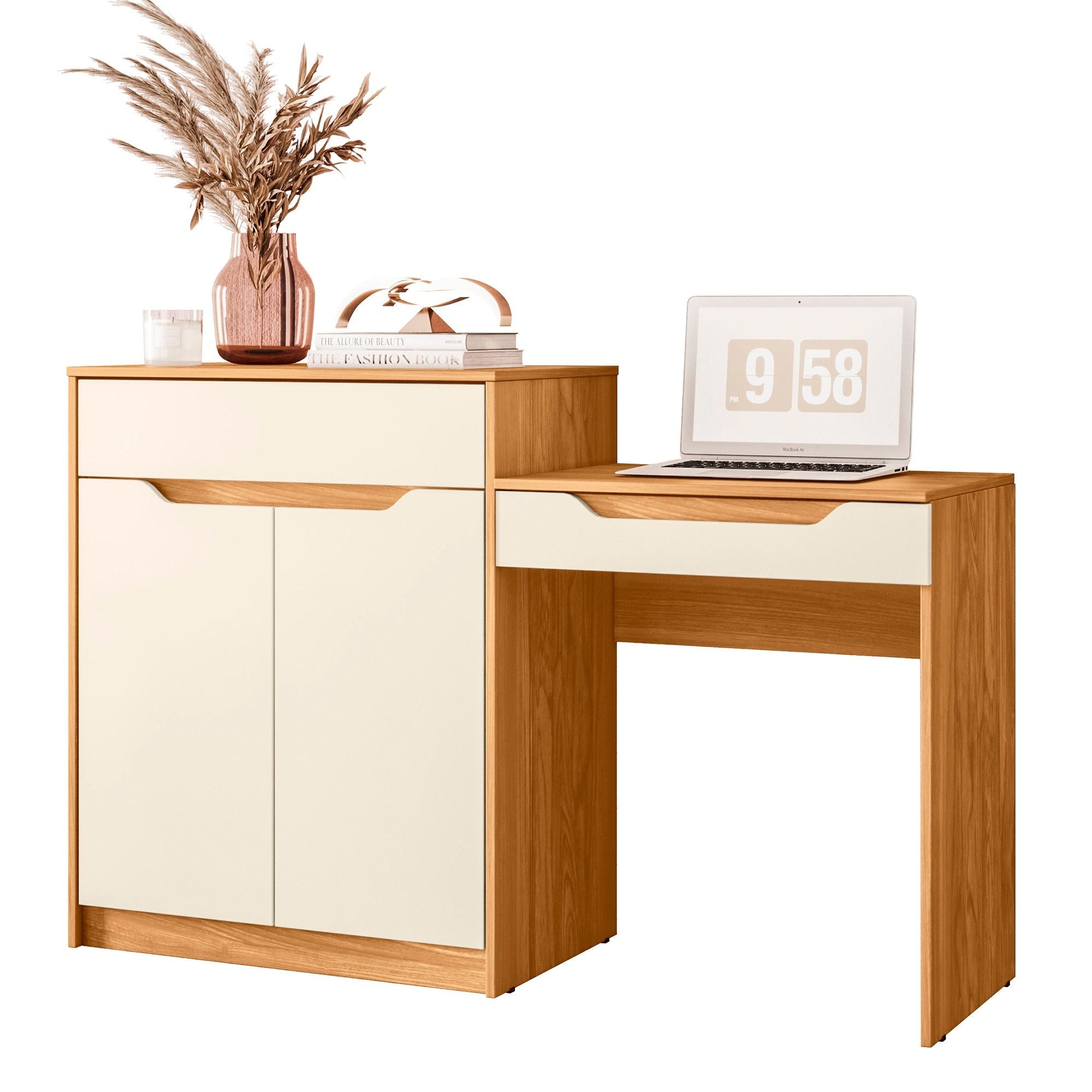 Trend Dresser with Drop-down Mirror