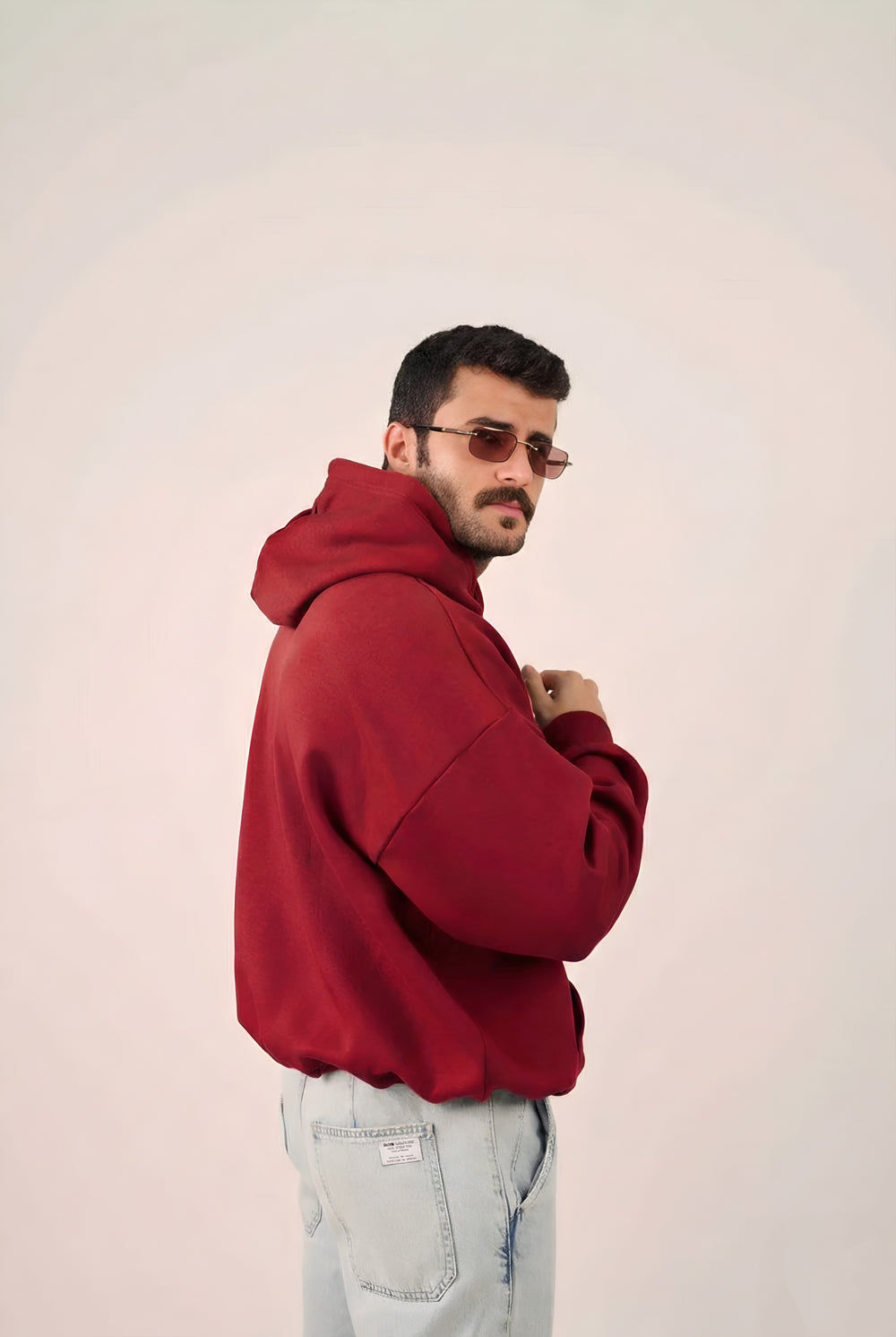 MULU Classic Oversized Hoodie - Red