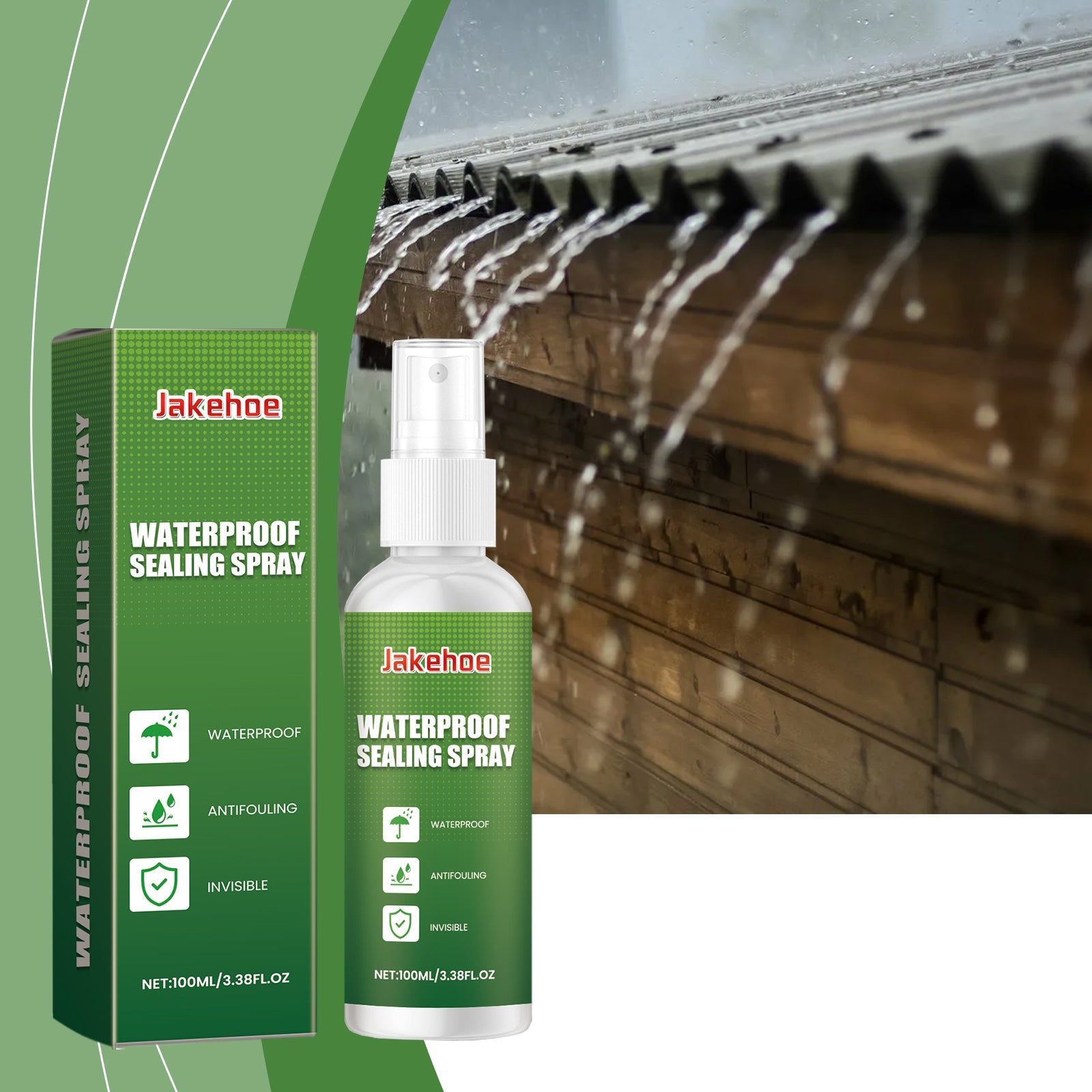 Ultimate Waterproof Seal Spray, Invisible, Quick Fix, Leakproof, Household Repair ,100ml