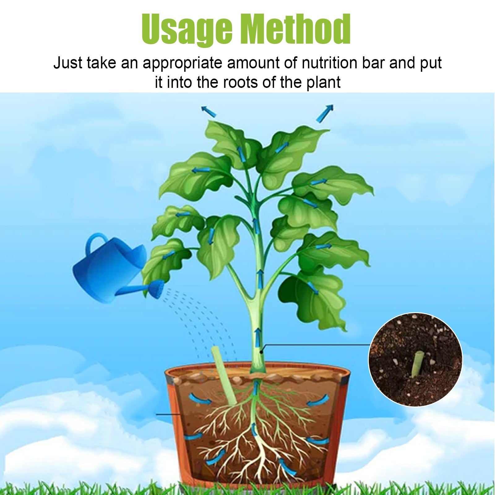 Boost Plant Growth Fast with Catalyst Stick, Fertilizer for Healthy Plants ,18pieces