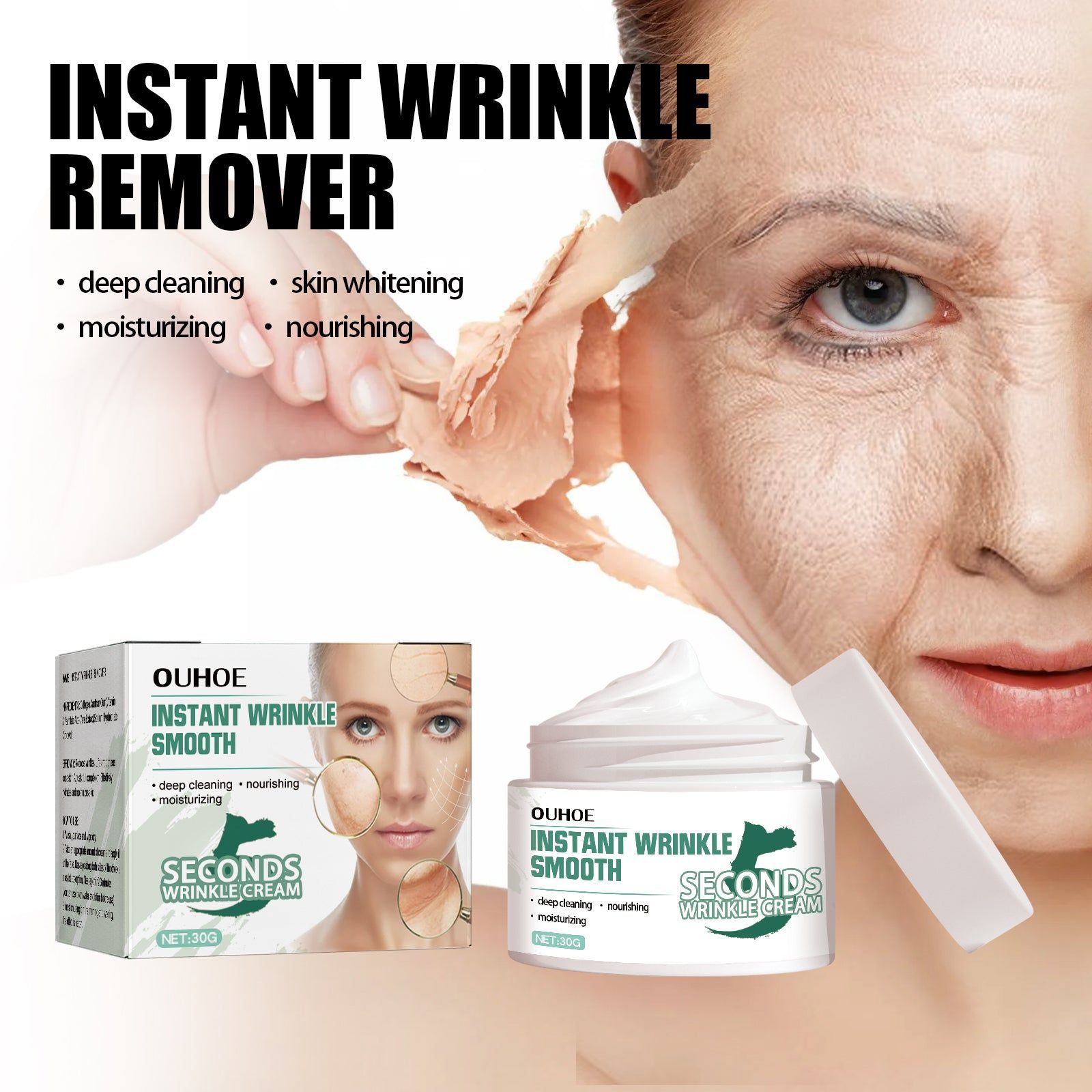 Anti-Aging Cream Fade Wrinkles Moisturize Skin, Firm & Smooth, Youthful Glow ,30g