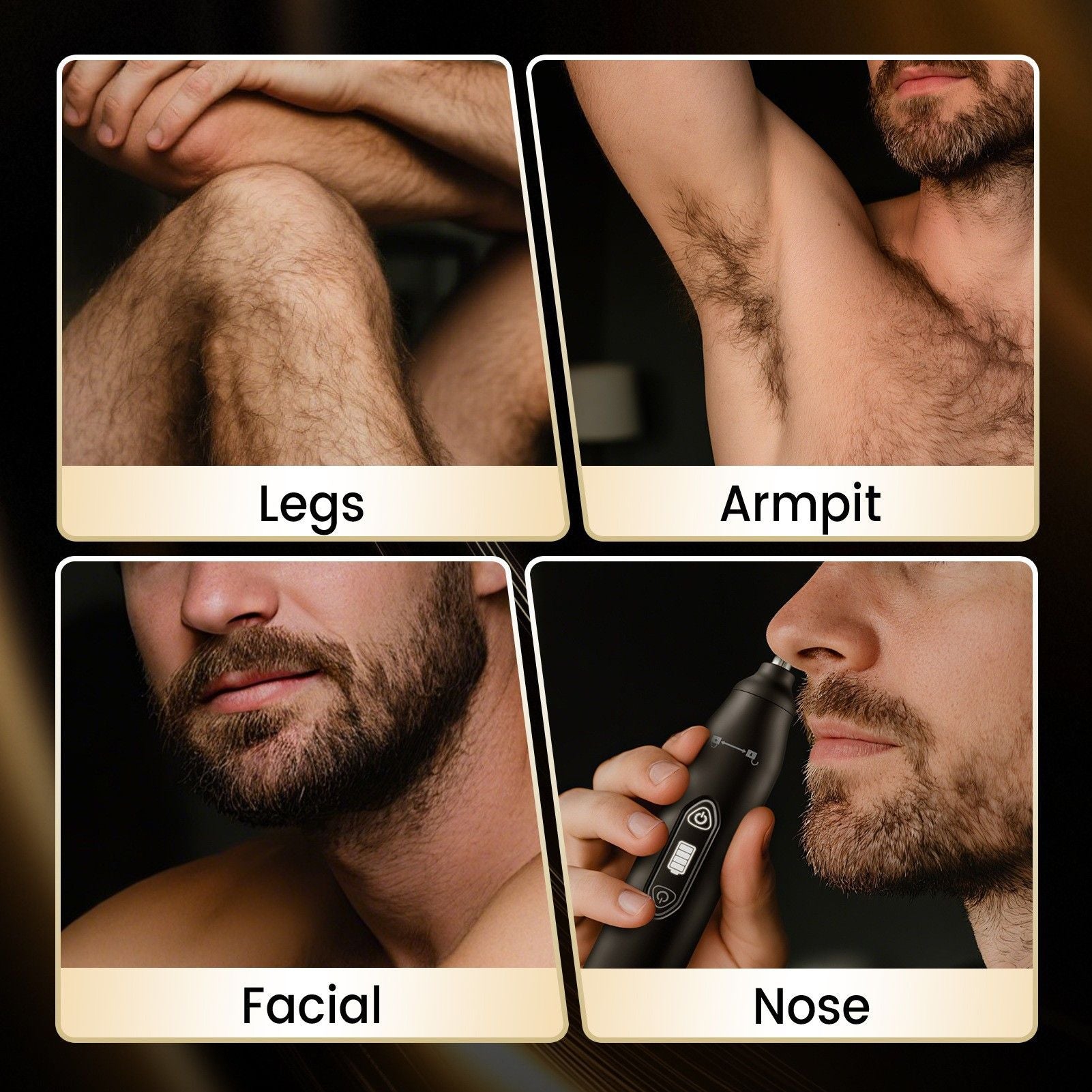 3-in-1 USB Rechargeable Grooming Trimmer Kit