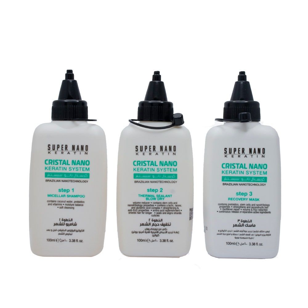 Super Nano Keratin Cristal Brazilian Kit, 3x100ml