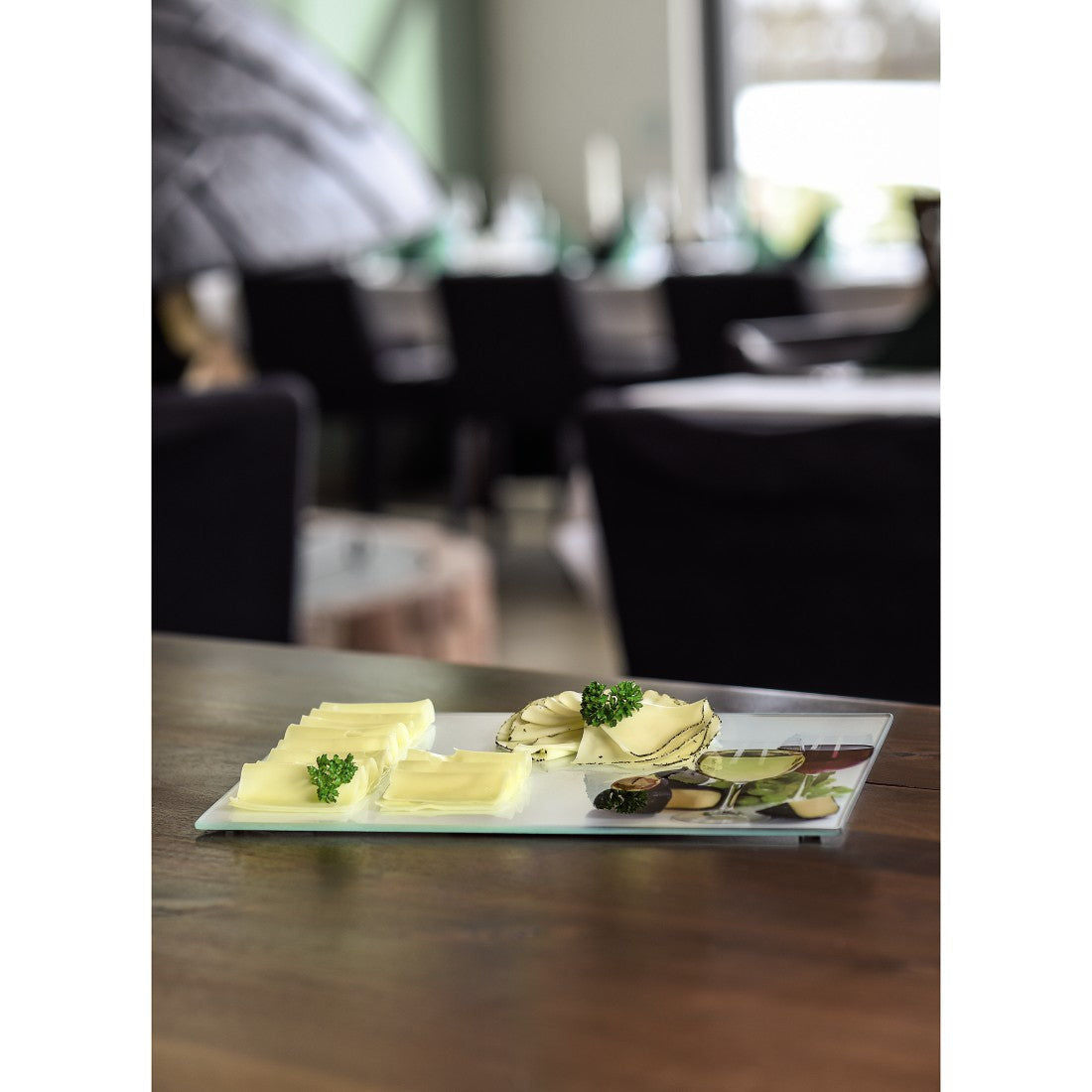 XAVAX 111537 Glass Cutting Plates, 2 pieces, "Wine" design, 30 x 20 cm, 35 x 25 cm