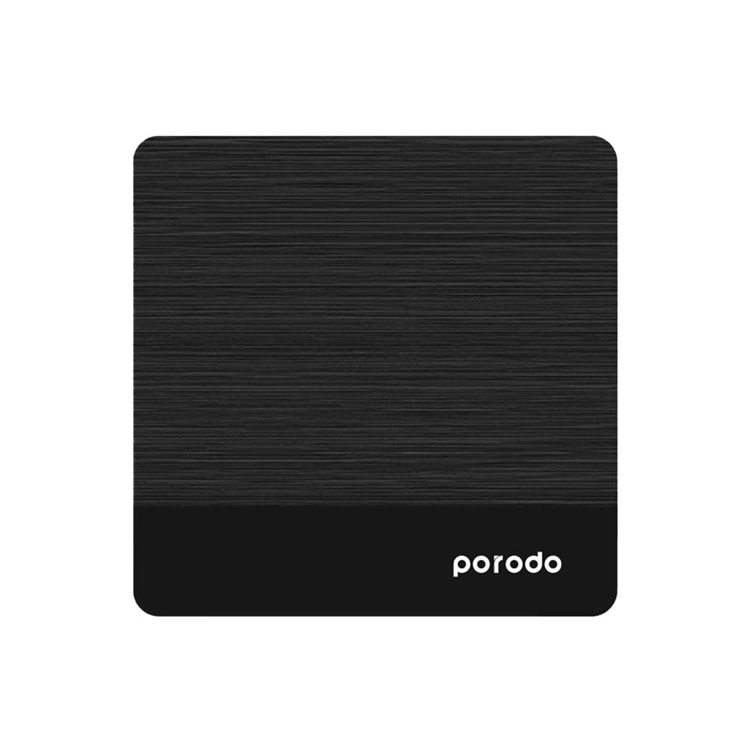 Porodo Android TV Box 1080 Full HD Video Streaming, 1GB RAM, 8GB Storage, Black