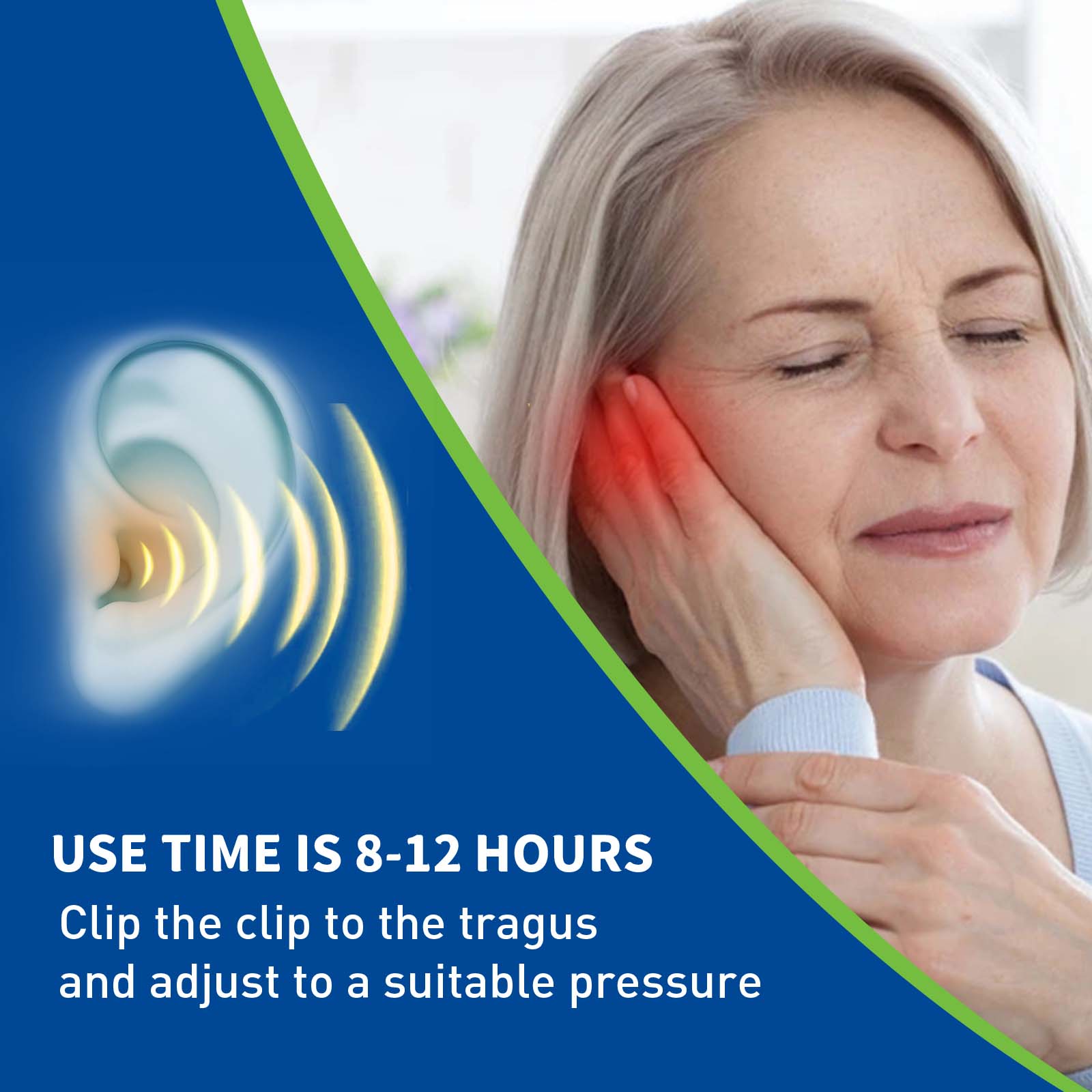 Auri-calm Ear Care Device, Tinnitus Relief, Ear Pain, Sleep Aid, Magnetic Therapy ,2pcs
