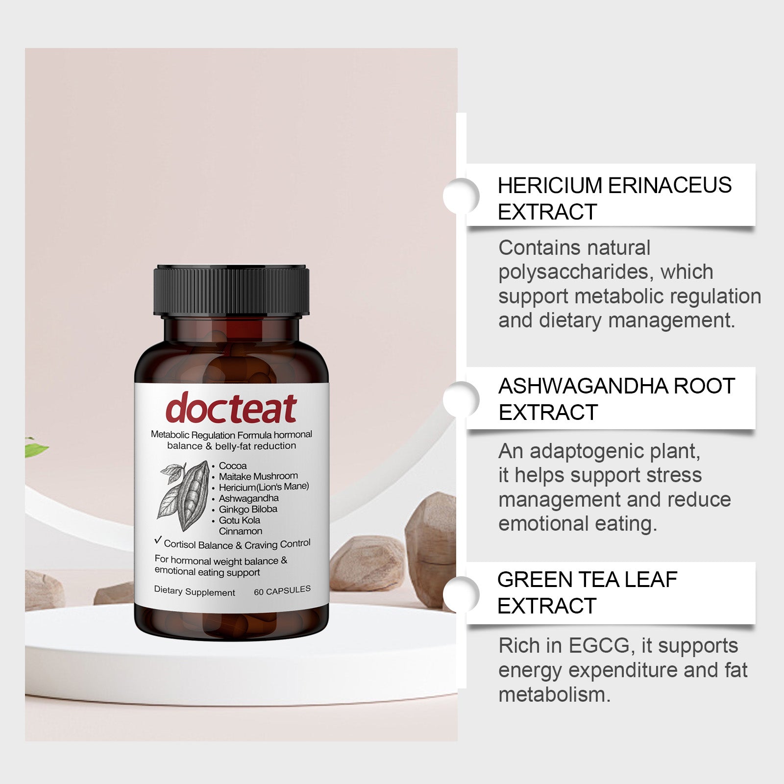 Boost Your Body Care with Plant-Based Capsules, Balance Metabolism and Support Weight Loss ,60 capsules