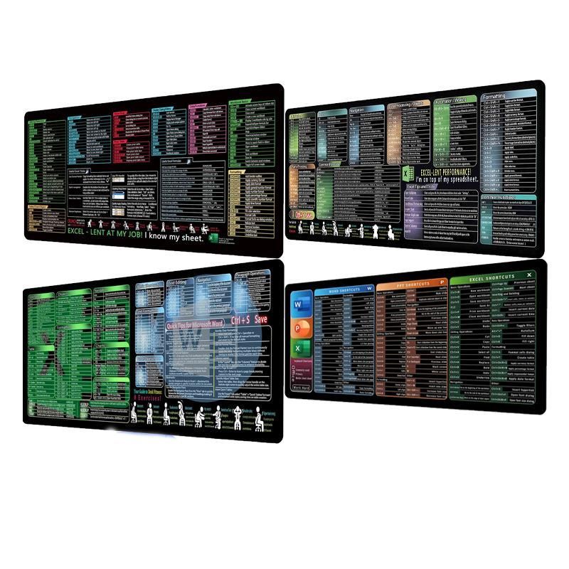 Keyboard Shortcut Desk Mat Mouse Pad 300x700x3mm