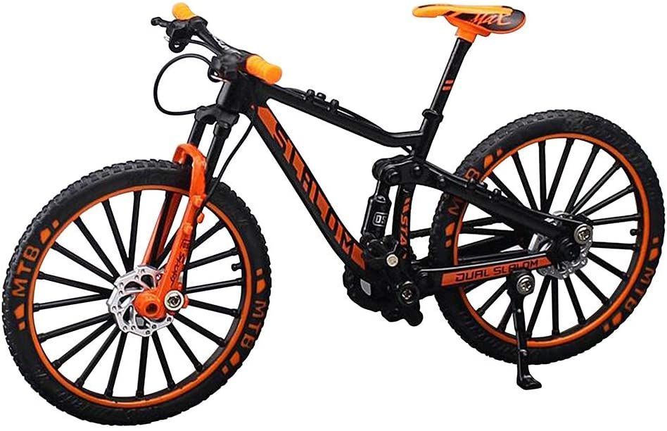 Mini 1:10 Alloy Bicycle Scale Model Desktop Simulation Ornament Finger Mountain Bikes Toy