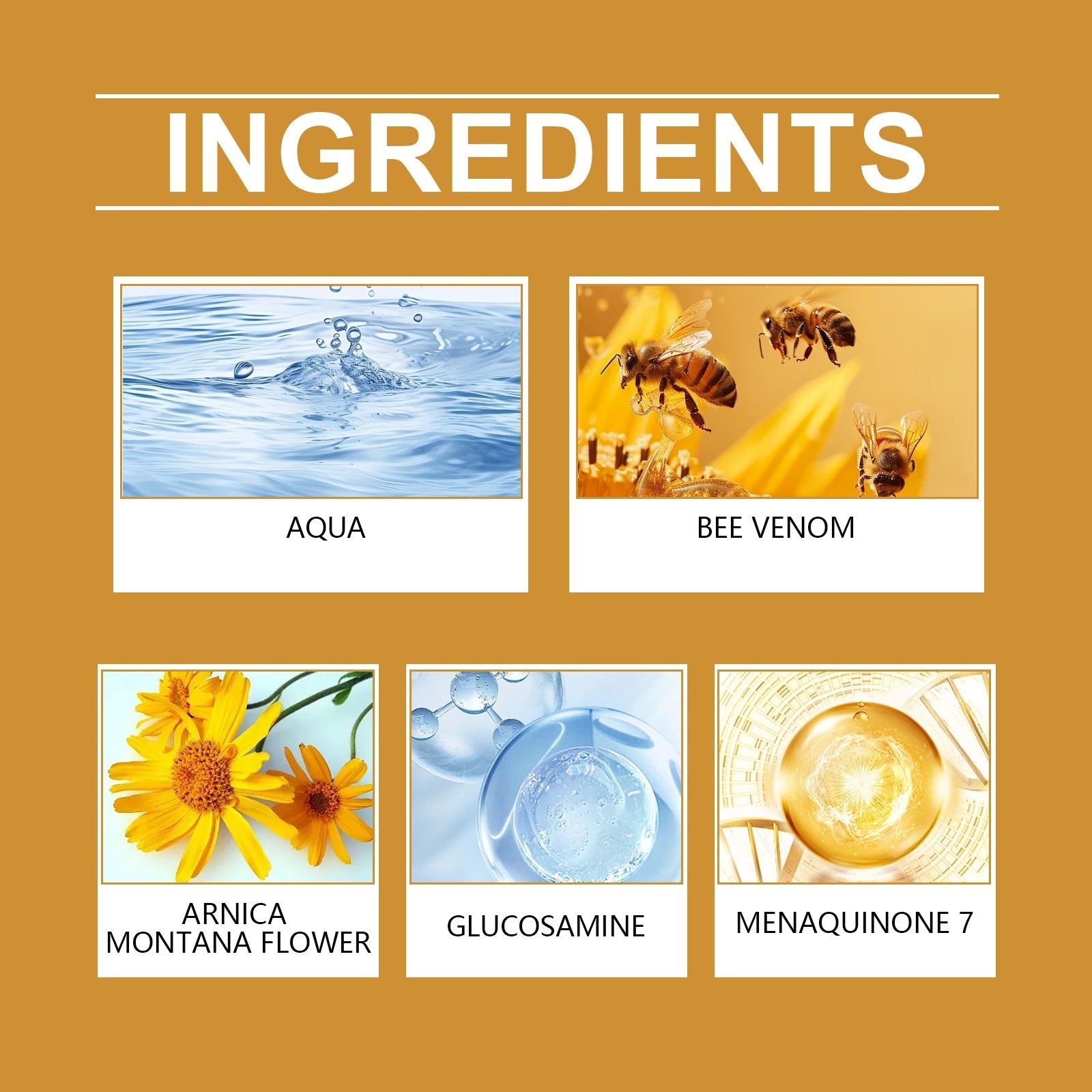 Bee Venom Joint Care Cream, Natural Pain Relief, Mobility Support, Anti-Inflammatory, Deep Nourishing, Fast-Acting, Daily Joint Care ,50g