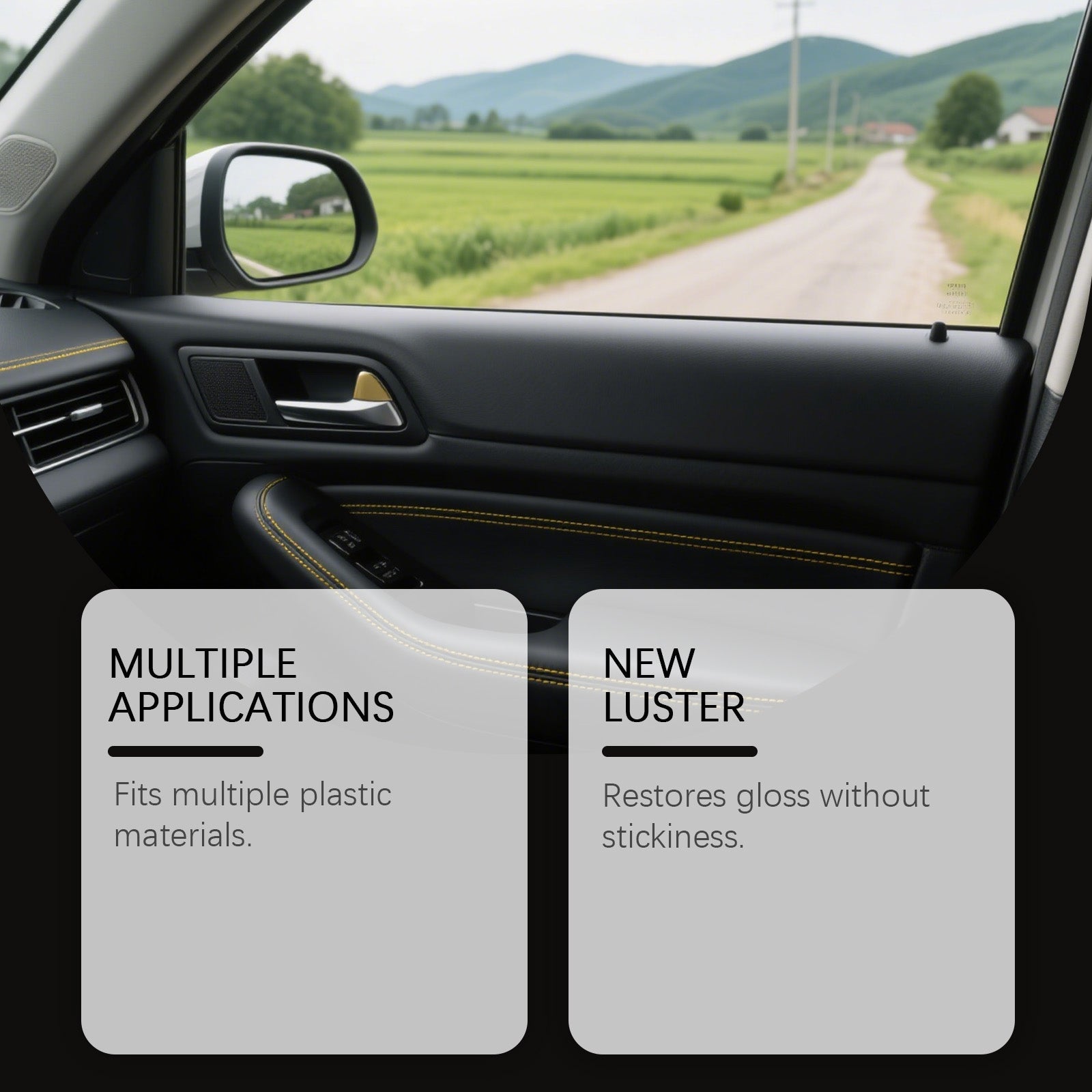 Car Interior Refurbishment Paste, Luster Rejuvenation, Easy Plastic Care, Multi-Material Restoration ,100g
