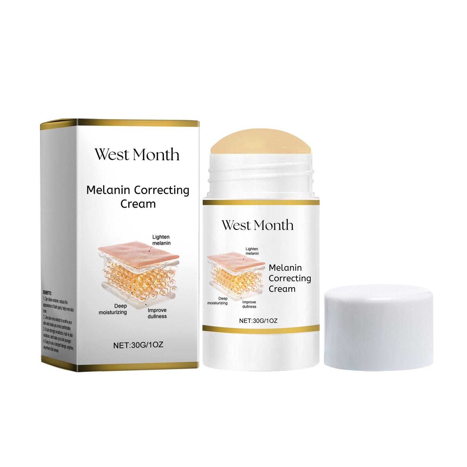 Revitalize Skin with Hydrating Moisturizing Stick, Brighten Dullness, Rejuvenate, Niacinamide Aloe ,30g