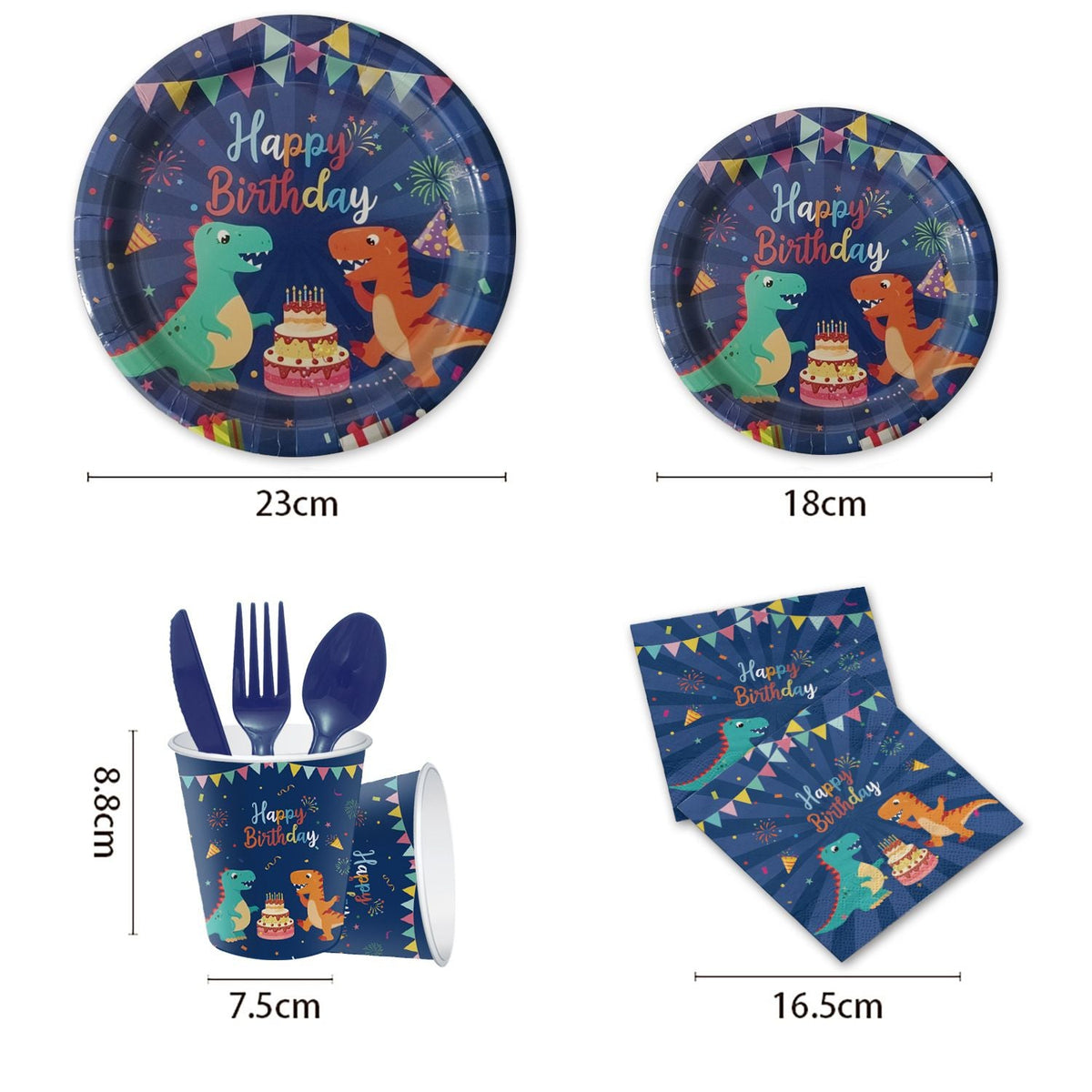 Dinosaur Themed Party Supplies Set Birthday Party Disposable Items Decoration