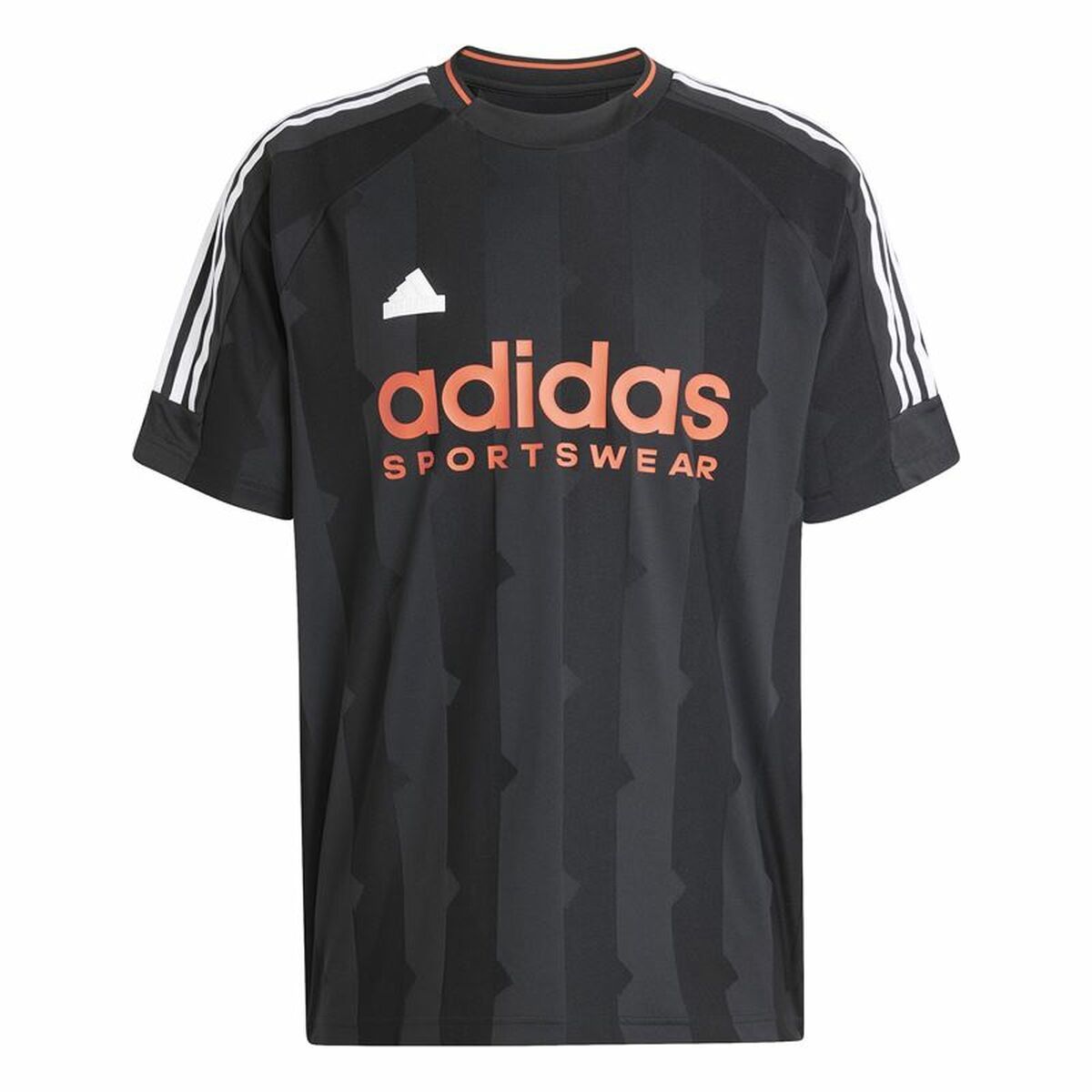 Men’s Short Sleeve T-Shirt Adidas House Of Tiro Jacquard Jersey Black