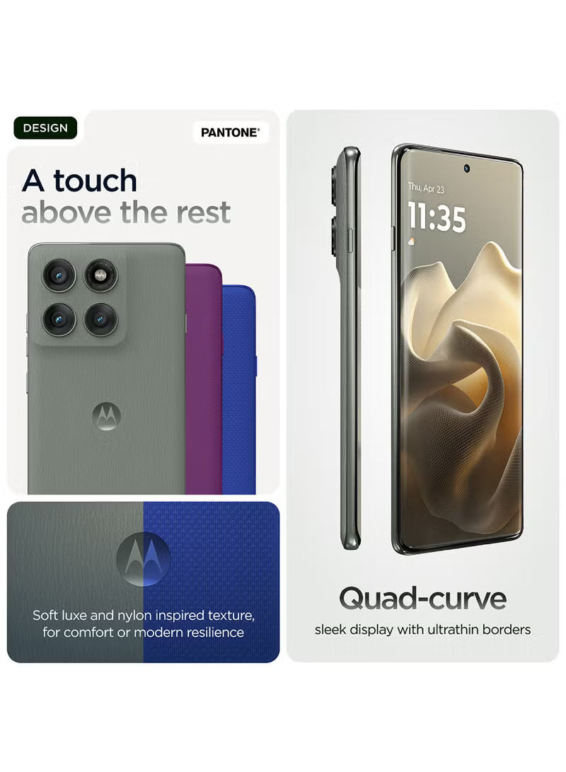 Motorola Edge 60 Pro 5G Dual SIM PANTONE Shadow Green 12GB RAM 512GB - Middle East Version