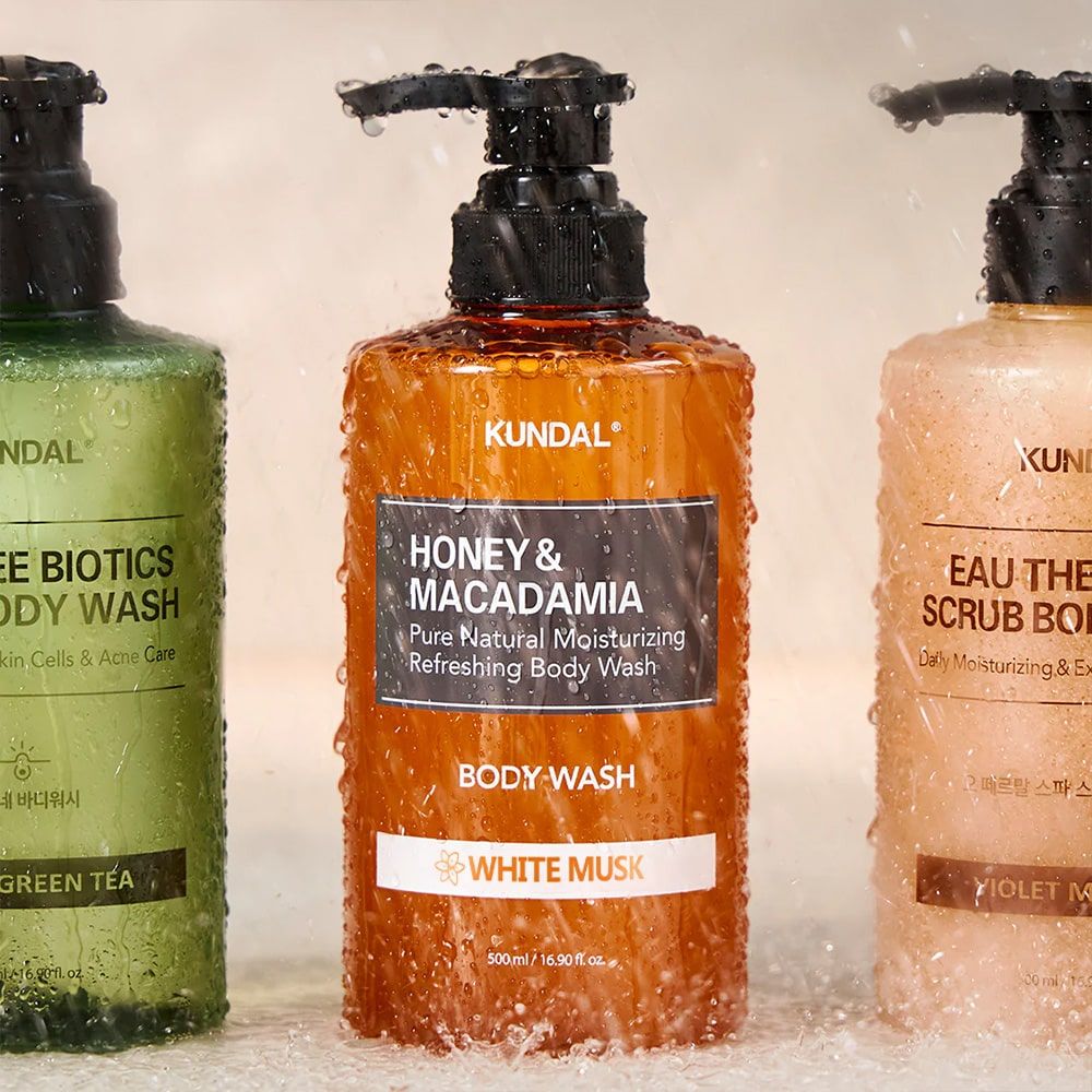 Honey & Macadamia Natural Moisturizing Body Wash 500ml - White Musk