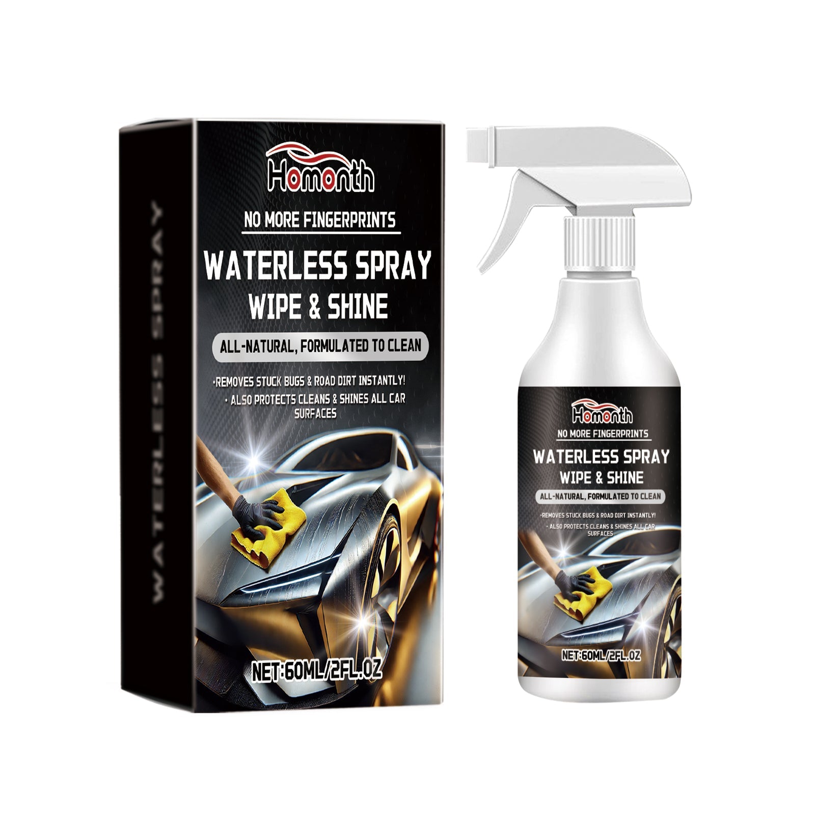 Car Surface Cleaner, Stain Remover, Eco-Friendly, Quick Shine, Scratch-Free ,60ml