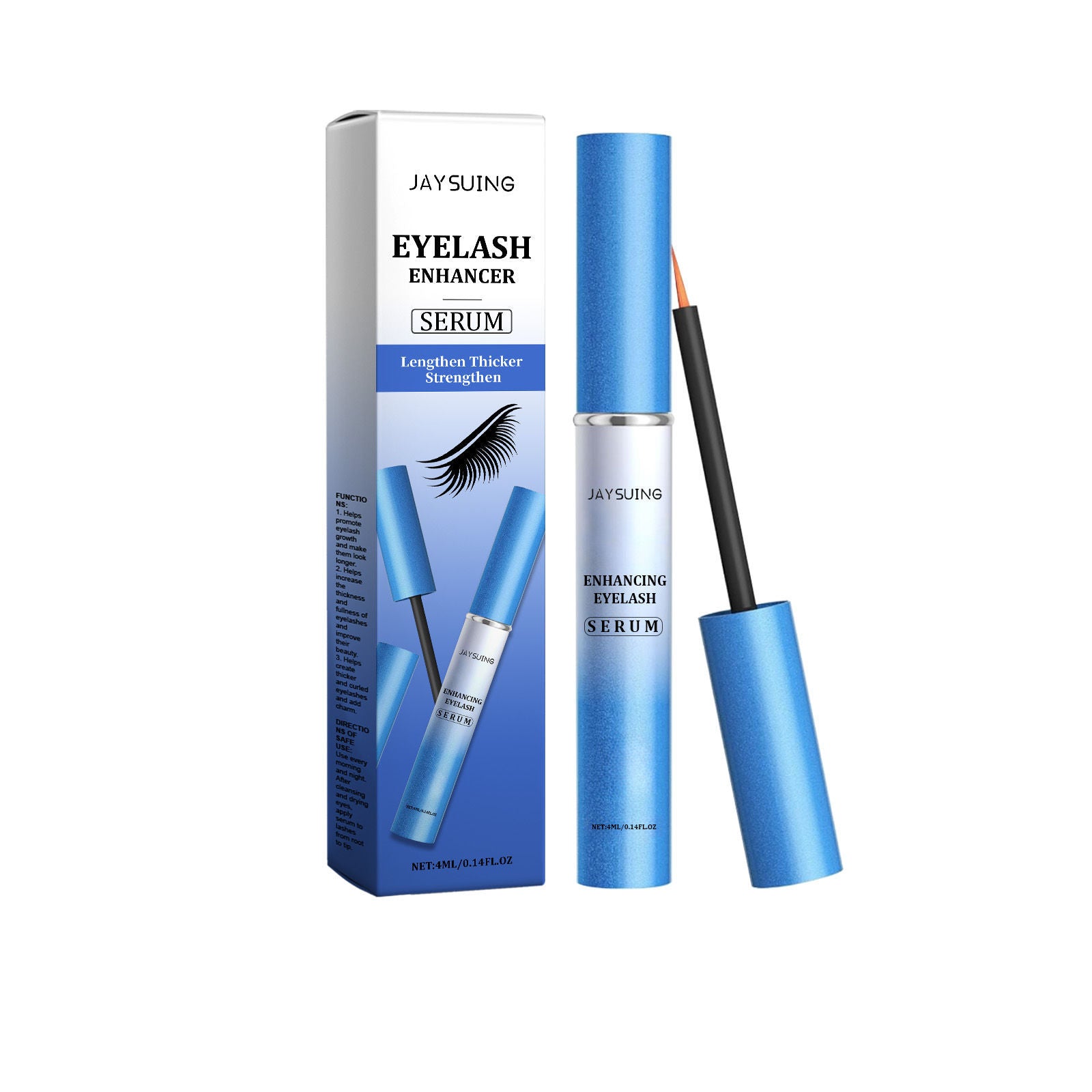Waterproof Mascara, Curl & Lengthen Naturally, Smudge-Proof, Daily Beauty ,4ml